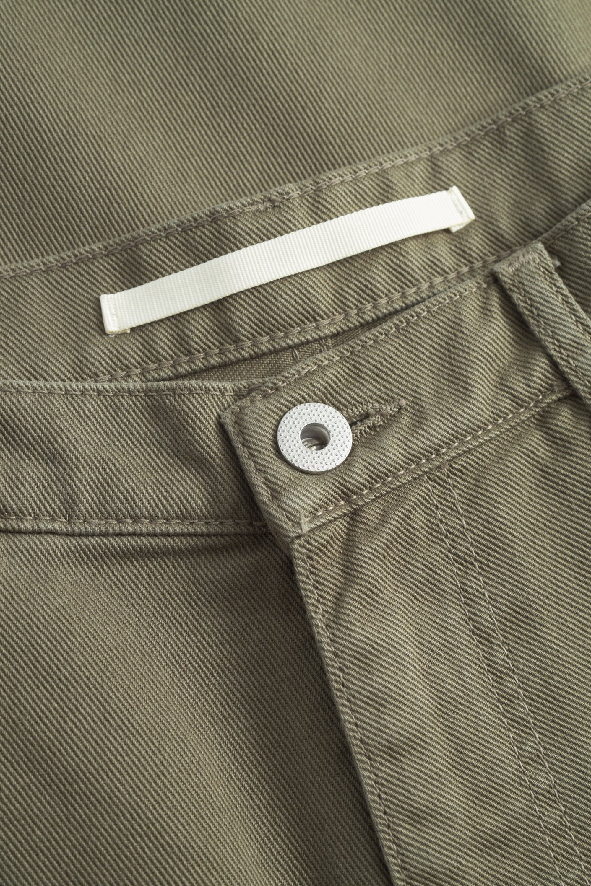 Mogens Relaxed 5 Pocket Heavy Twill Pants Olive Night_5