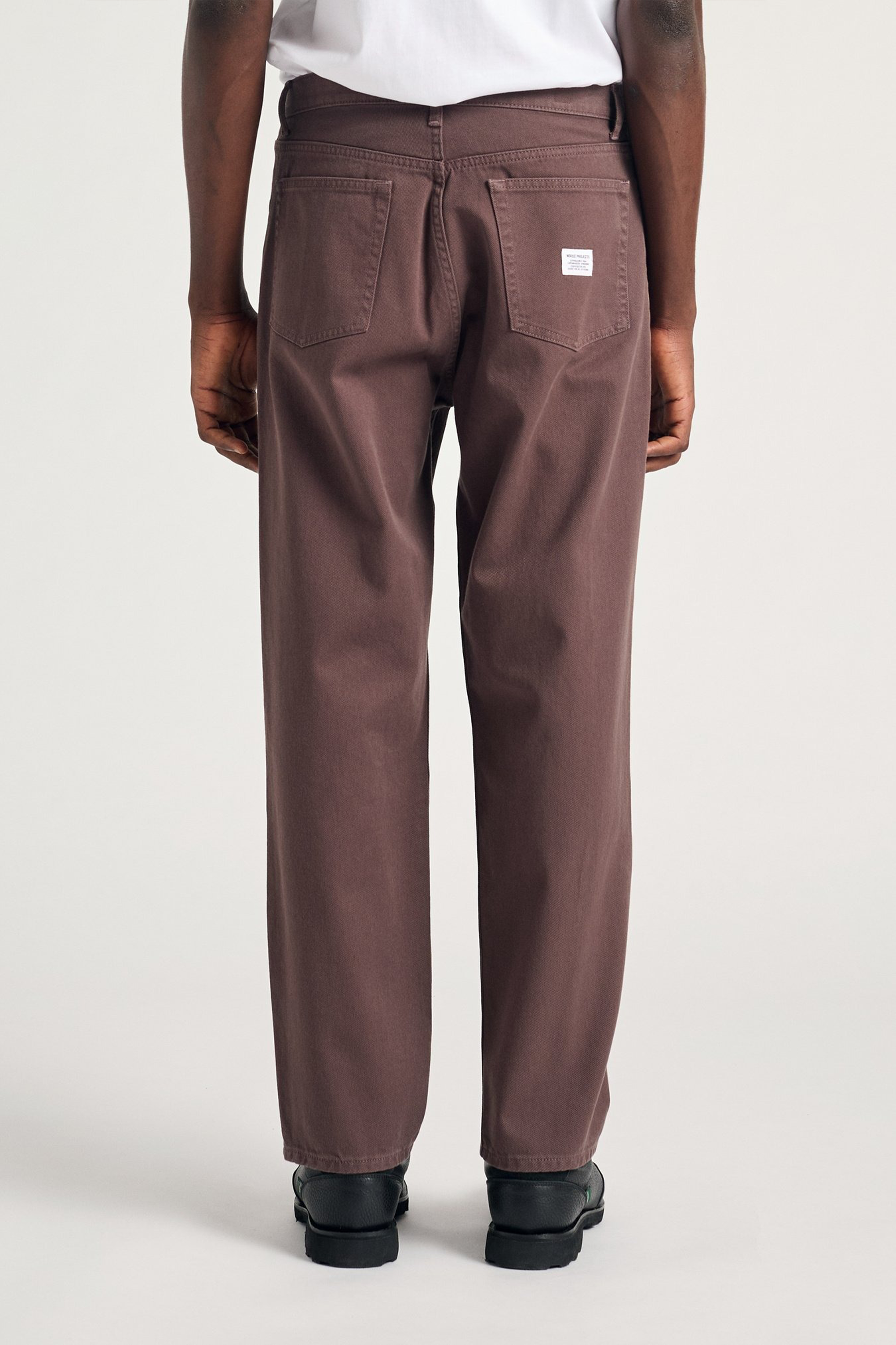 Mogens Relaxed 5 Pocket Heavy Twill Pants Seal Brown_1