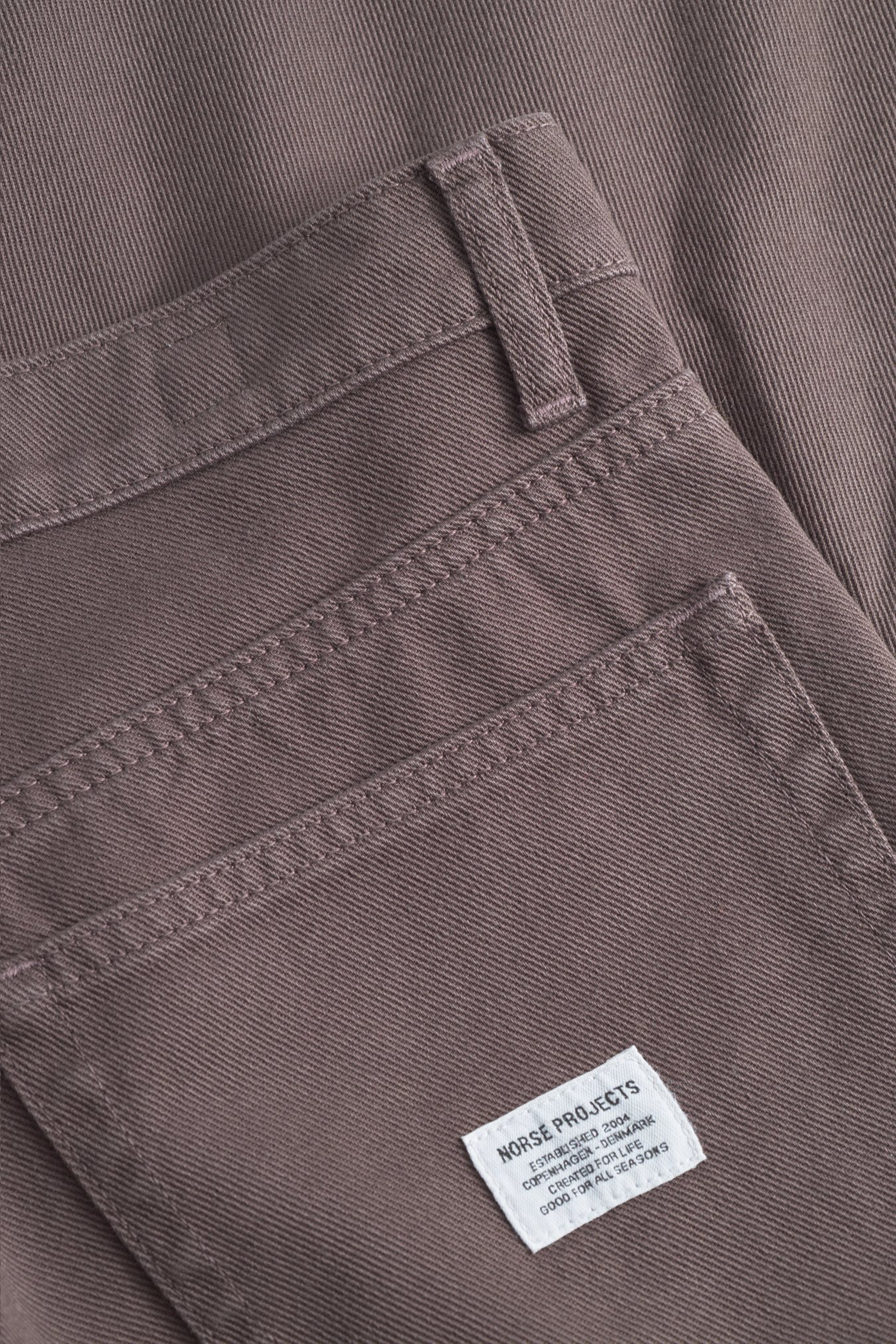 Mogens Relaxed 5 Pocket Heavy Twill Pants Seal Brown_5