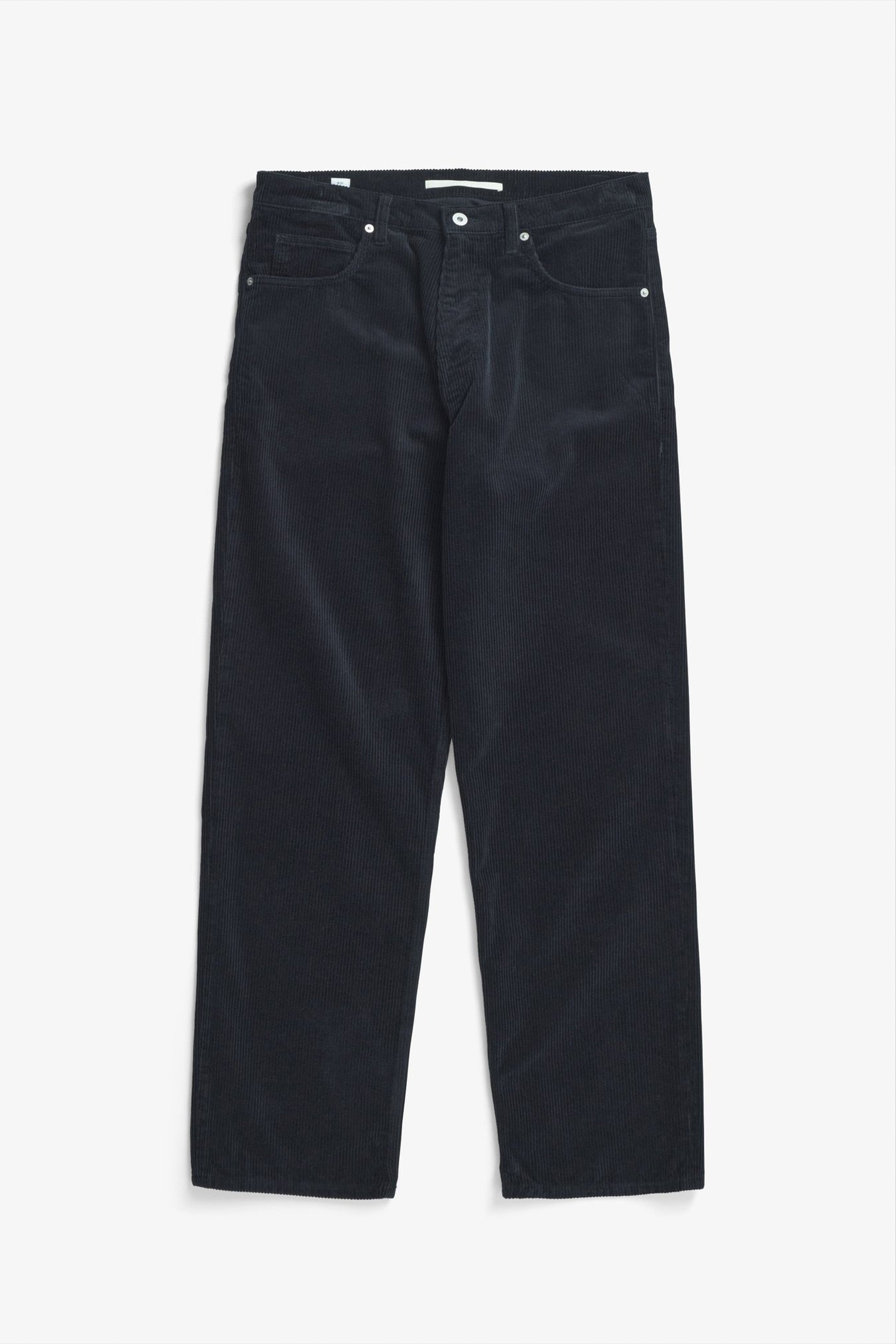 Mogens Relaxed 5 Pocket Wide Wale Corduroy Dark Navy_4