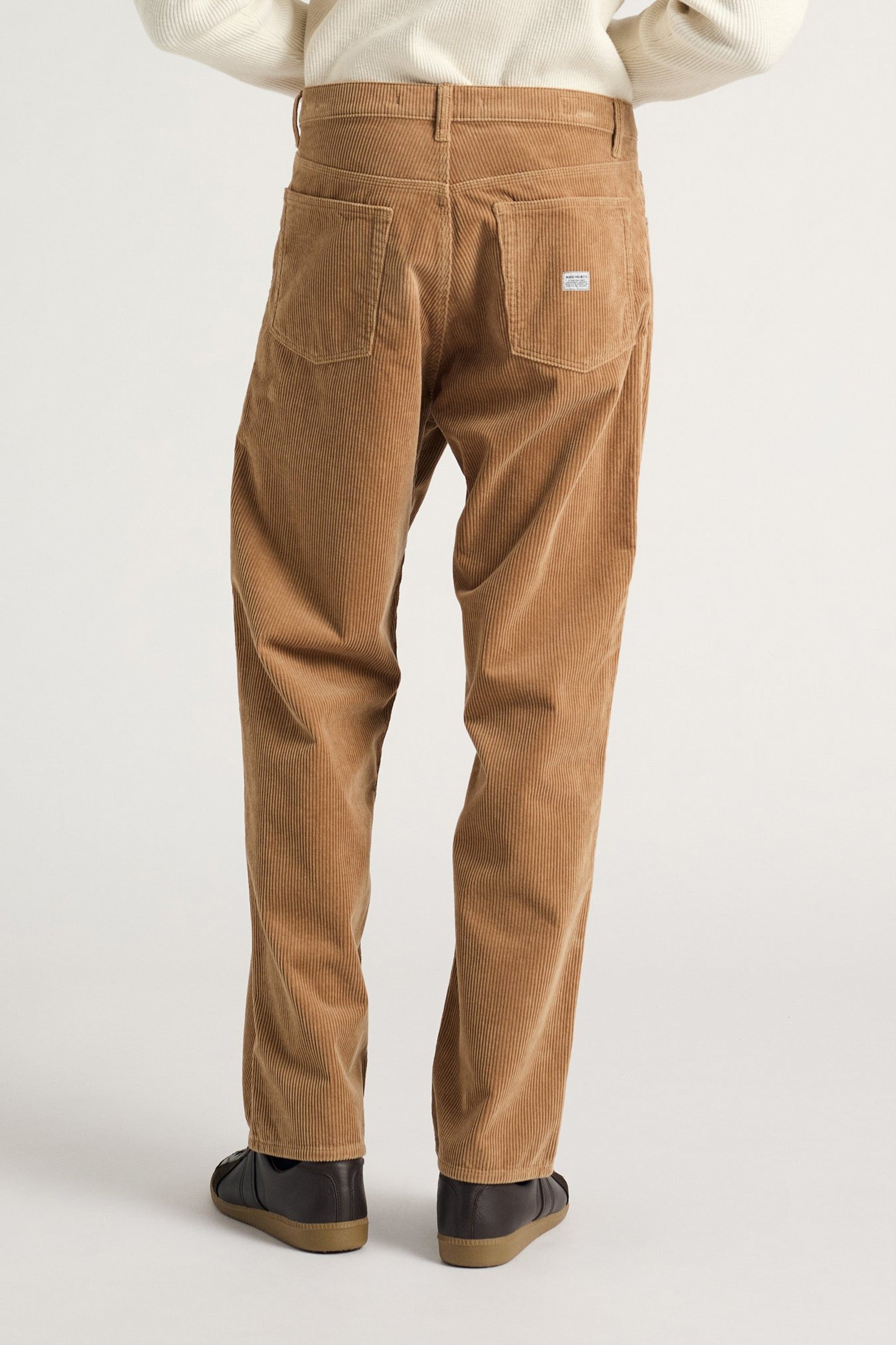 Mogens Relaxed 5 Pocket Wide Wale Corduroy Utility Khaki
