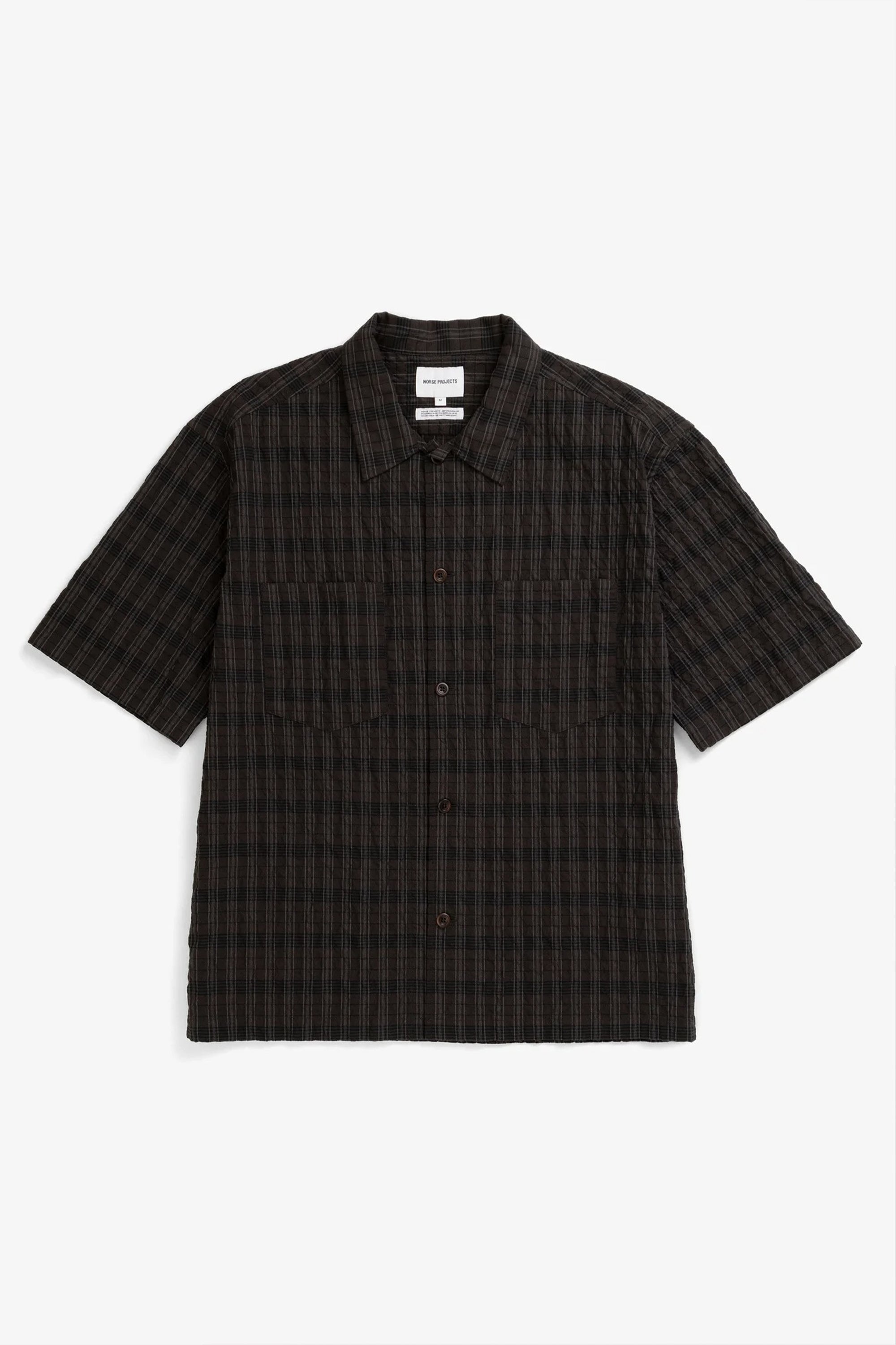 Mols Check SS Camp Shirt Delicioso Brown_5