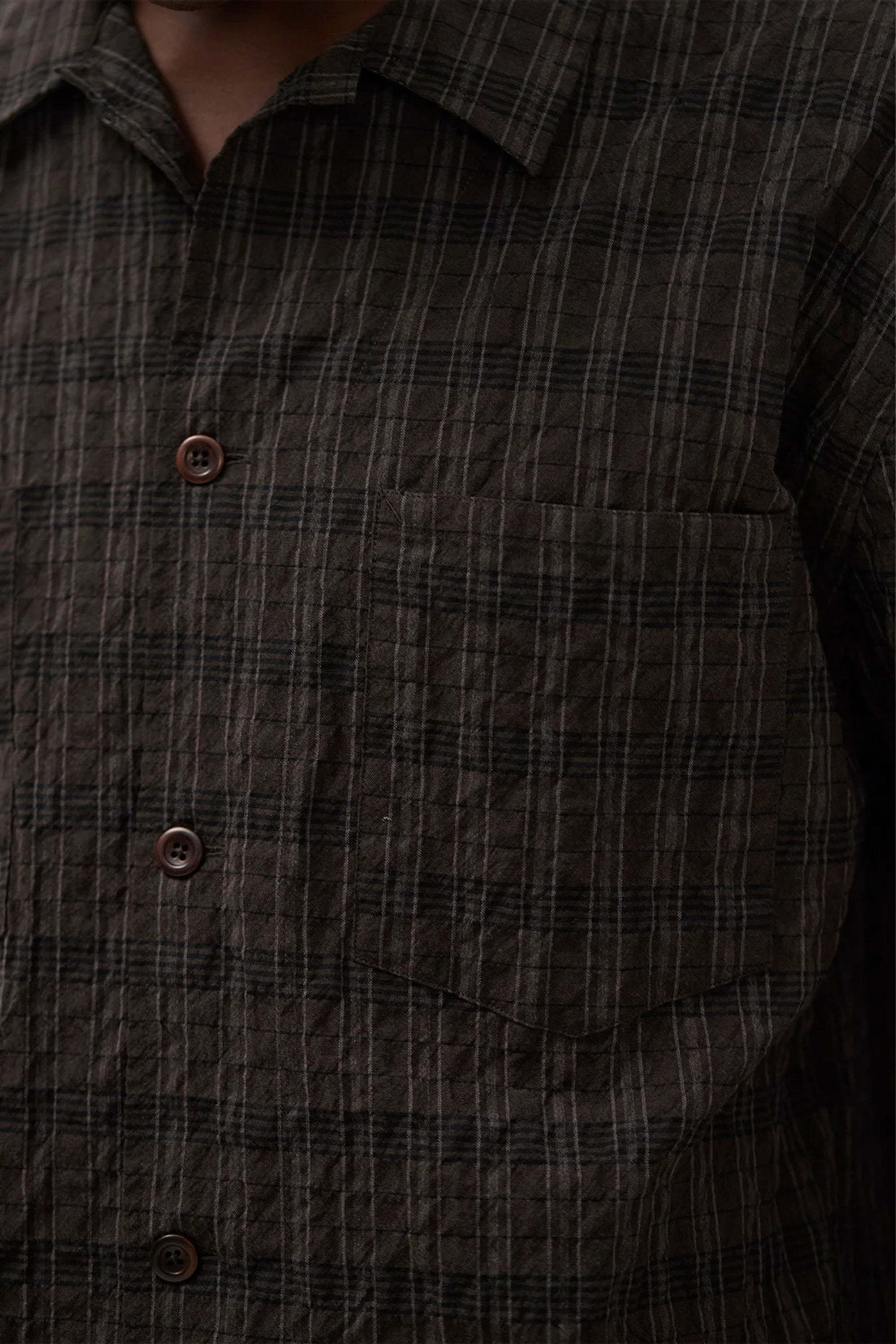 Mols Check SS Camp Shirt Delicioso Brown_6