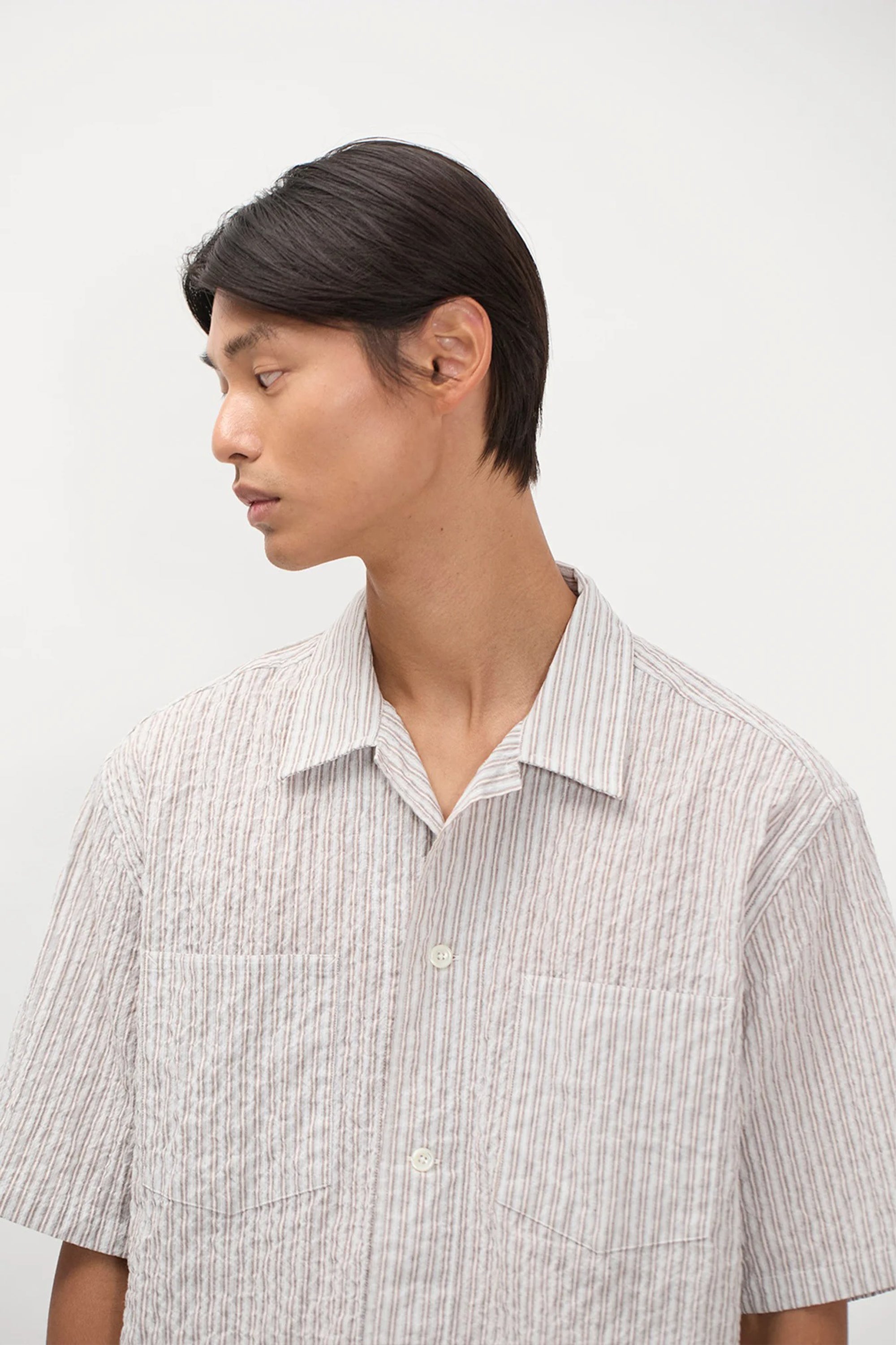 Mols Striped SS Camp Shirt Multi Color Stripe_4