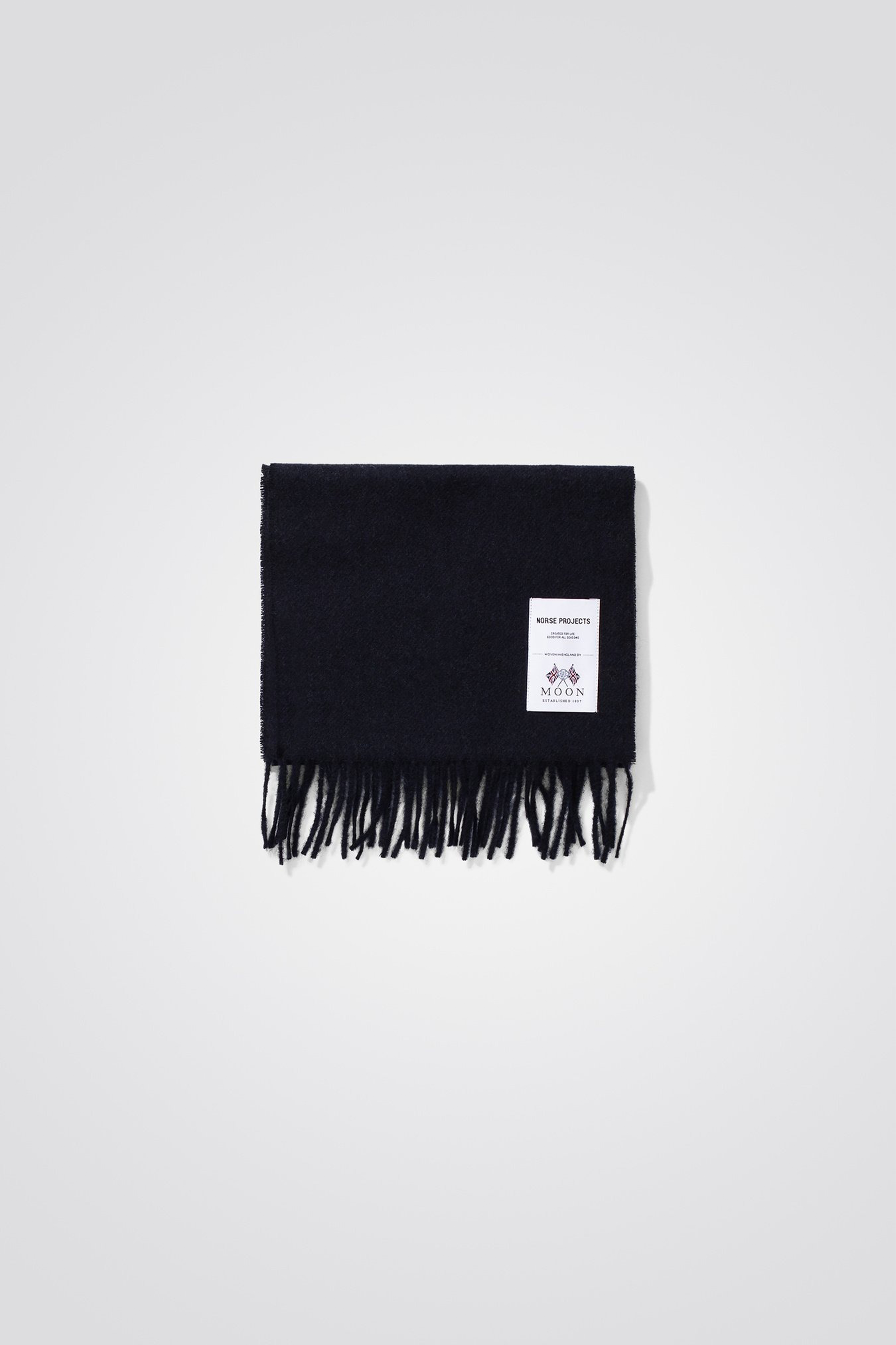 Moon Merino Lambswool Scarf Dark Navy