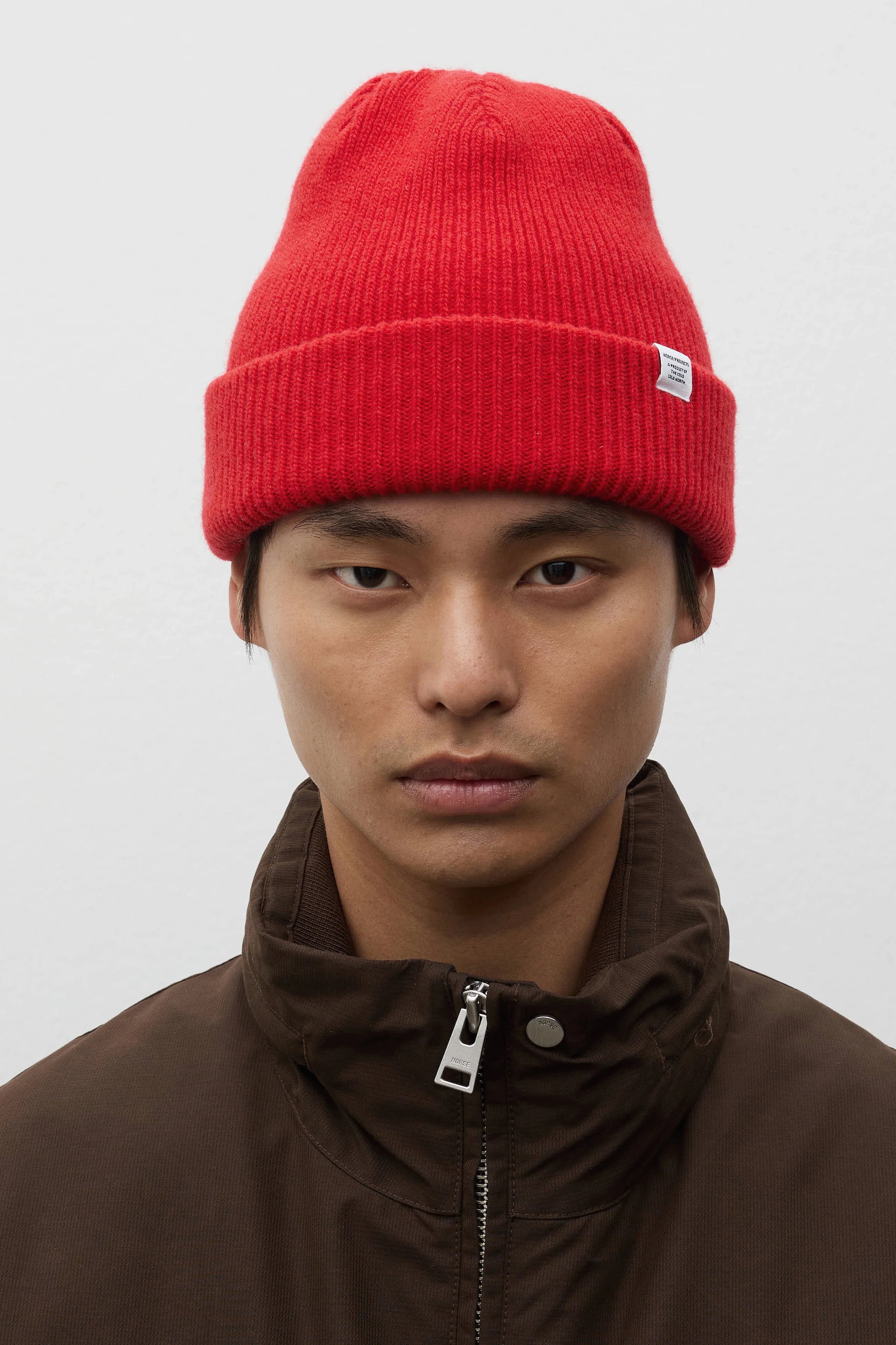 Norse Beanie Coral Red_1