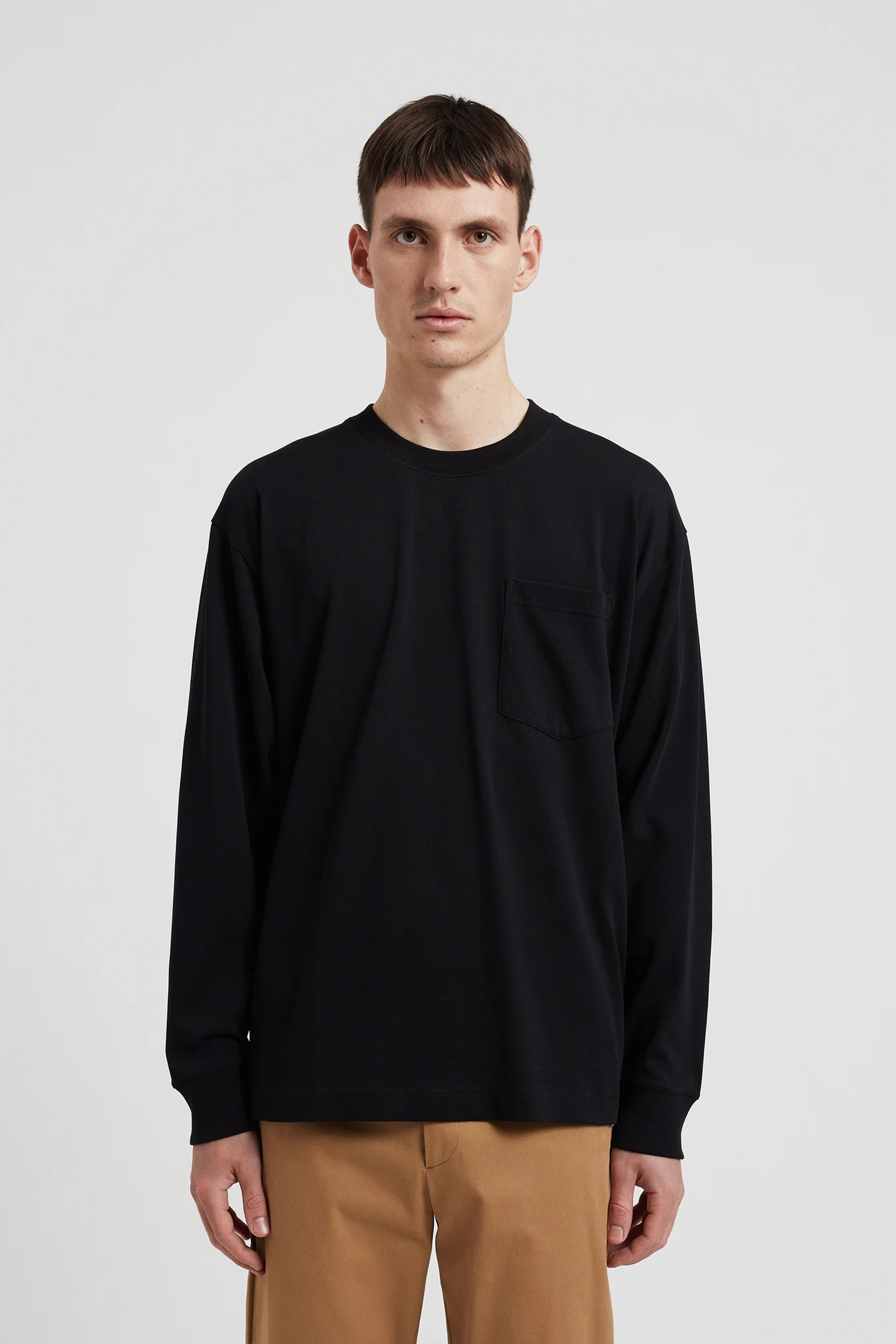 Norse Standard Heavy Loose LS T-Shirt Black