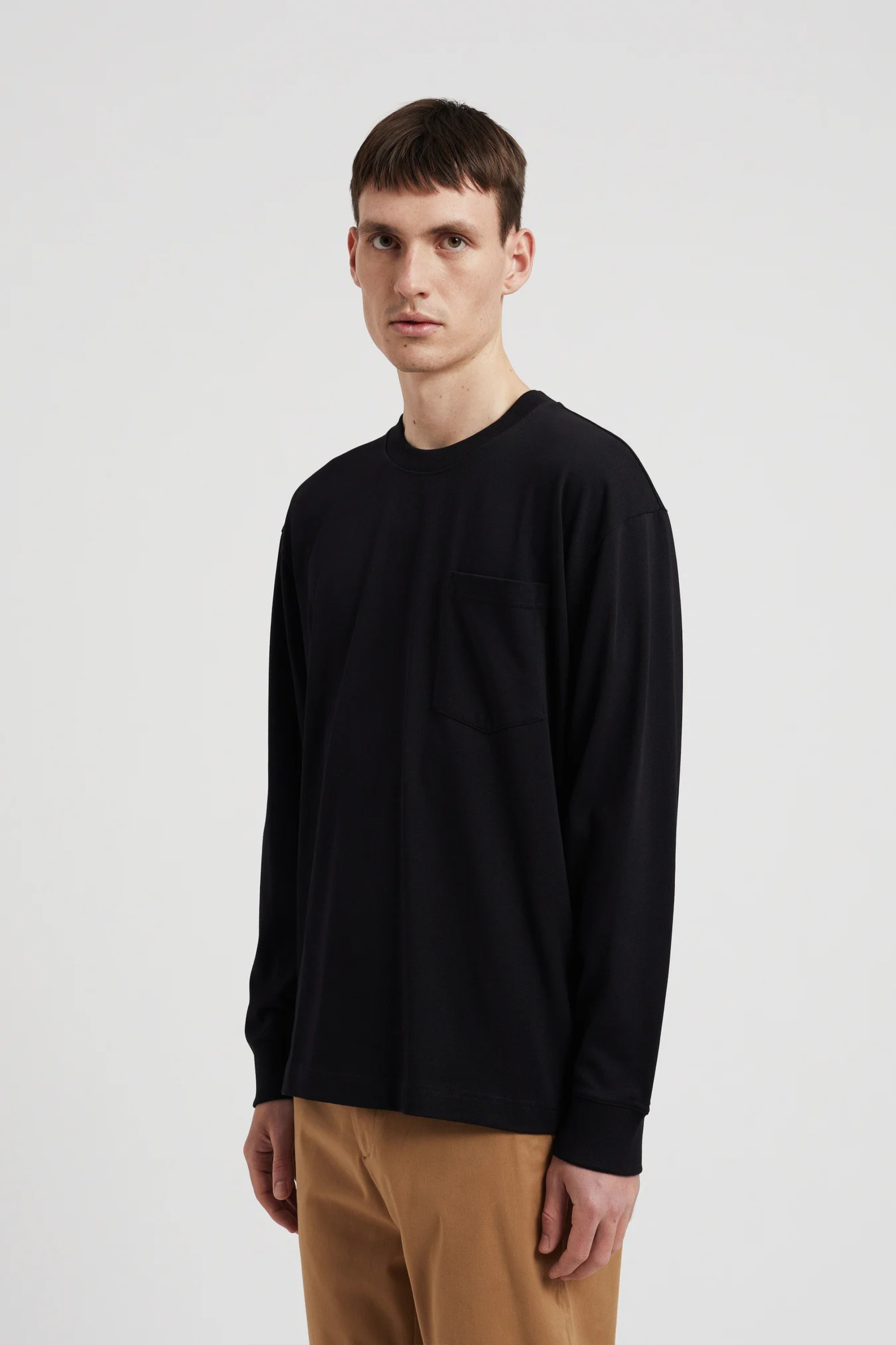 Norse Standard Heavy Loose LS T-Shirt Black