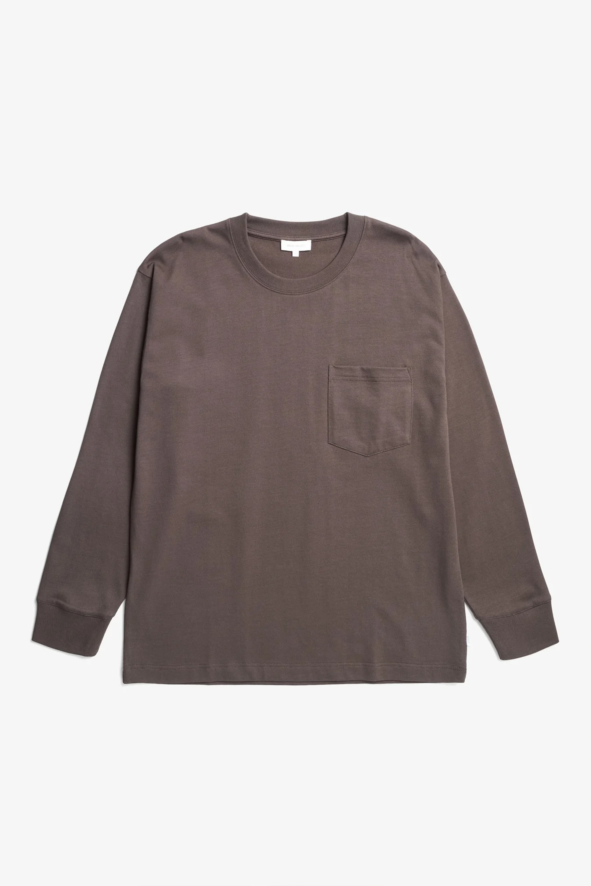 Norse Standard Heavy Loose LS T-Shirt Seal Brown