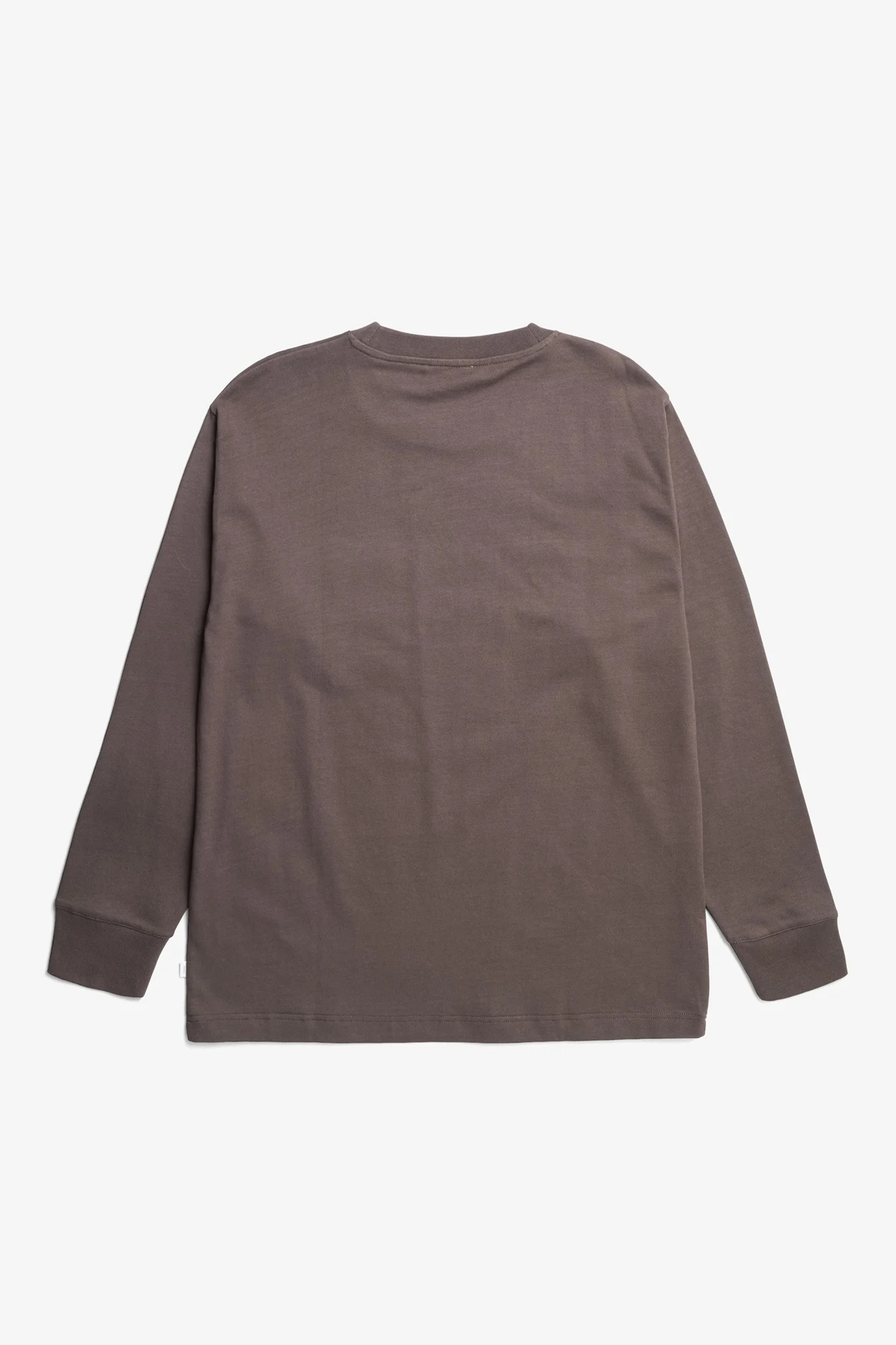 Norse Standard Heavy Loose LS T-Shirt Seal Brown_4