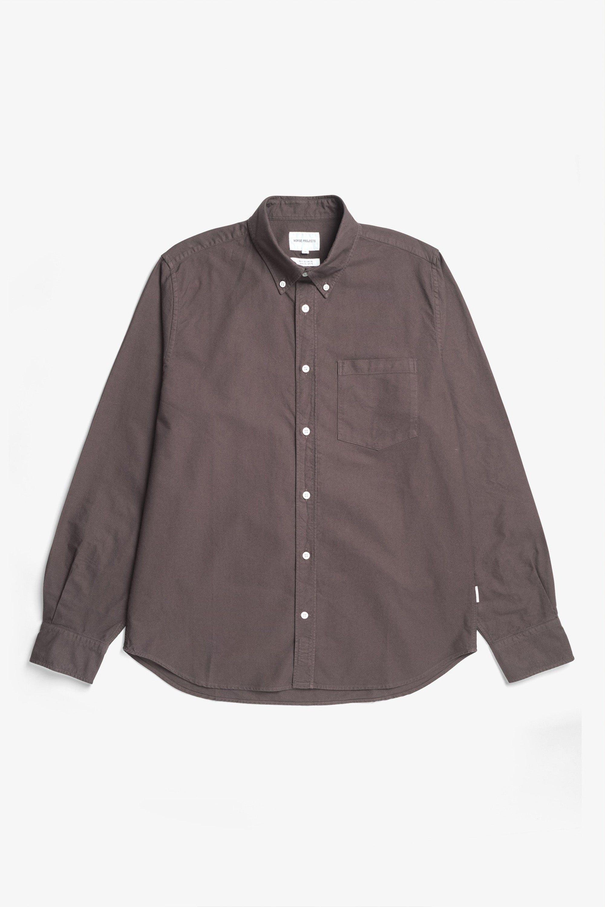 Norse Standard Oxford BD Shirt Seal Brown