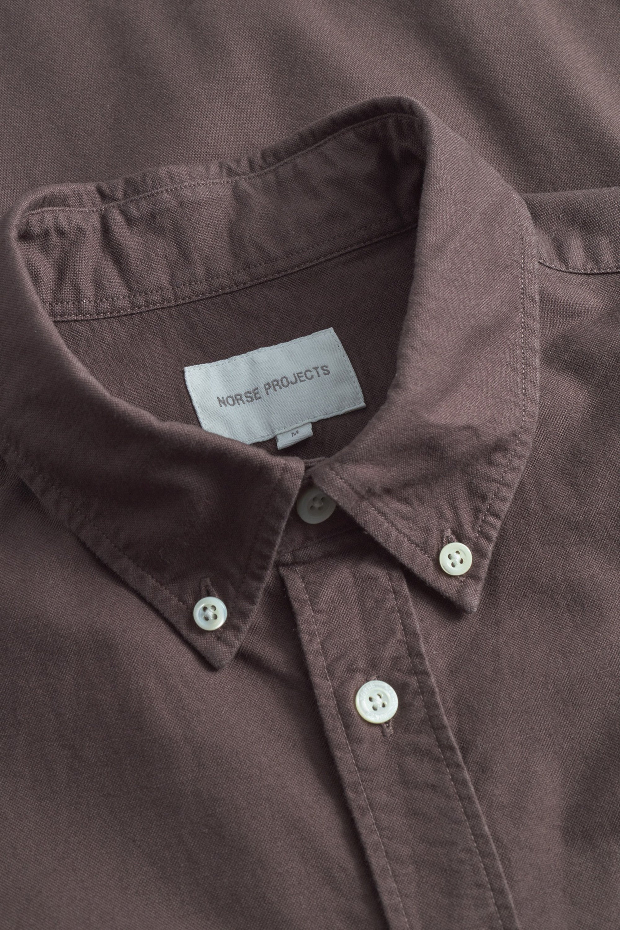Norse Standard Oxford BD Shirt Seal Brown_4