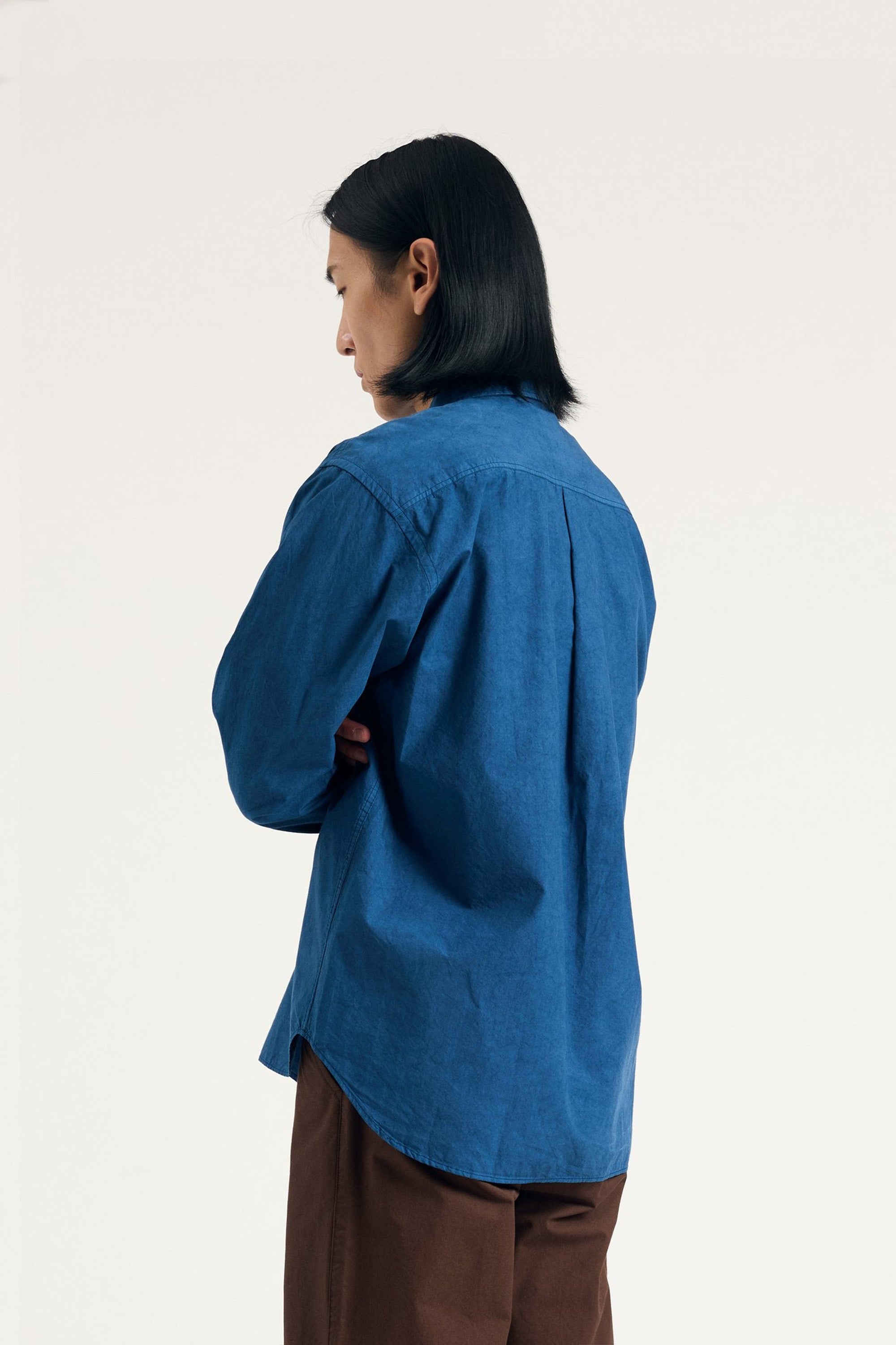 Ole Fatigue Cotton Tencel Shirt Estate Blue