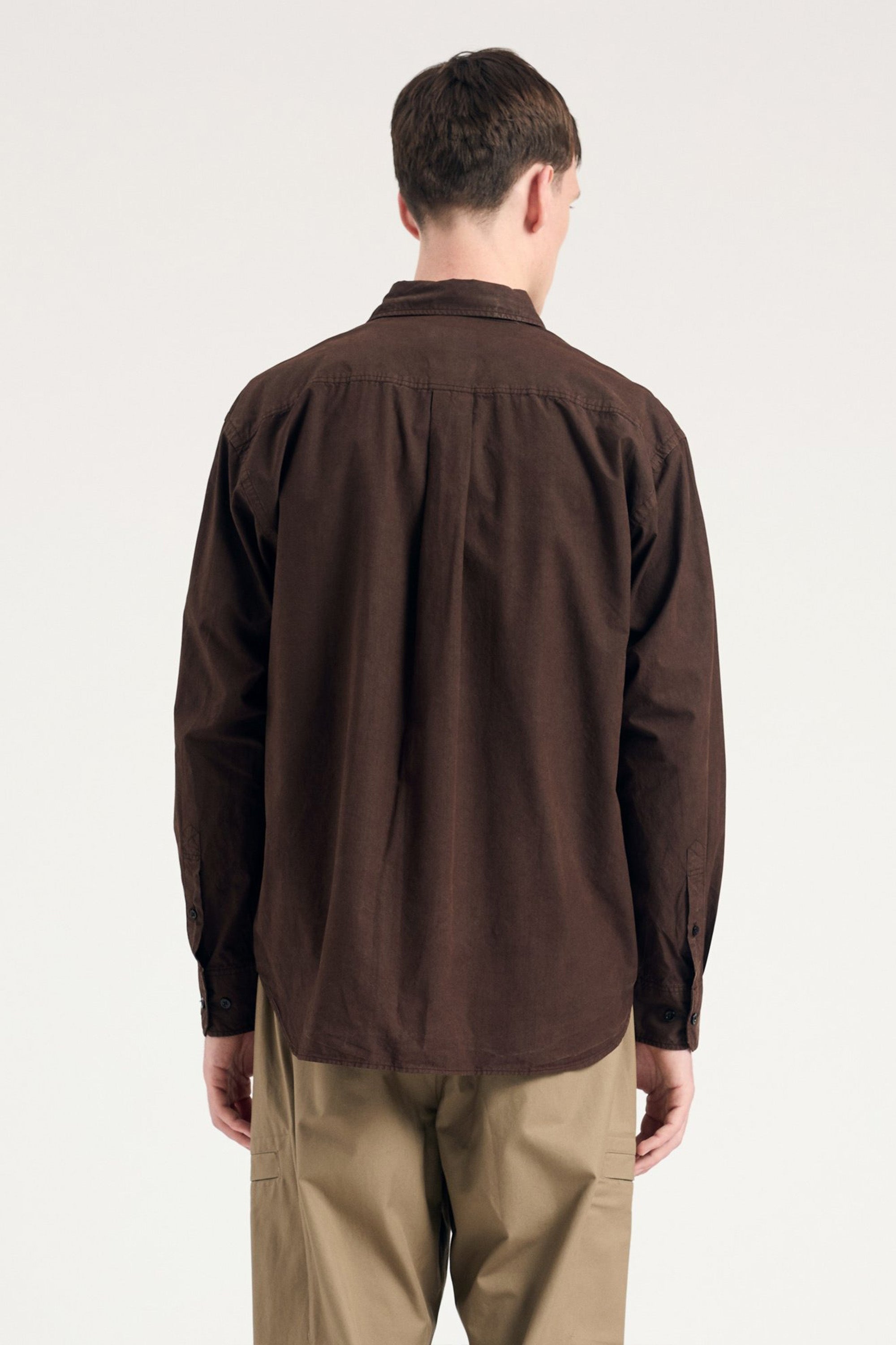 Ole Fatigue Cotton Tencel Shirt Espresso_2