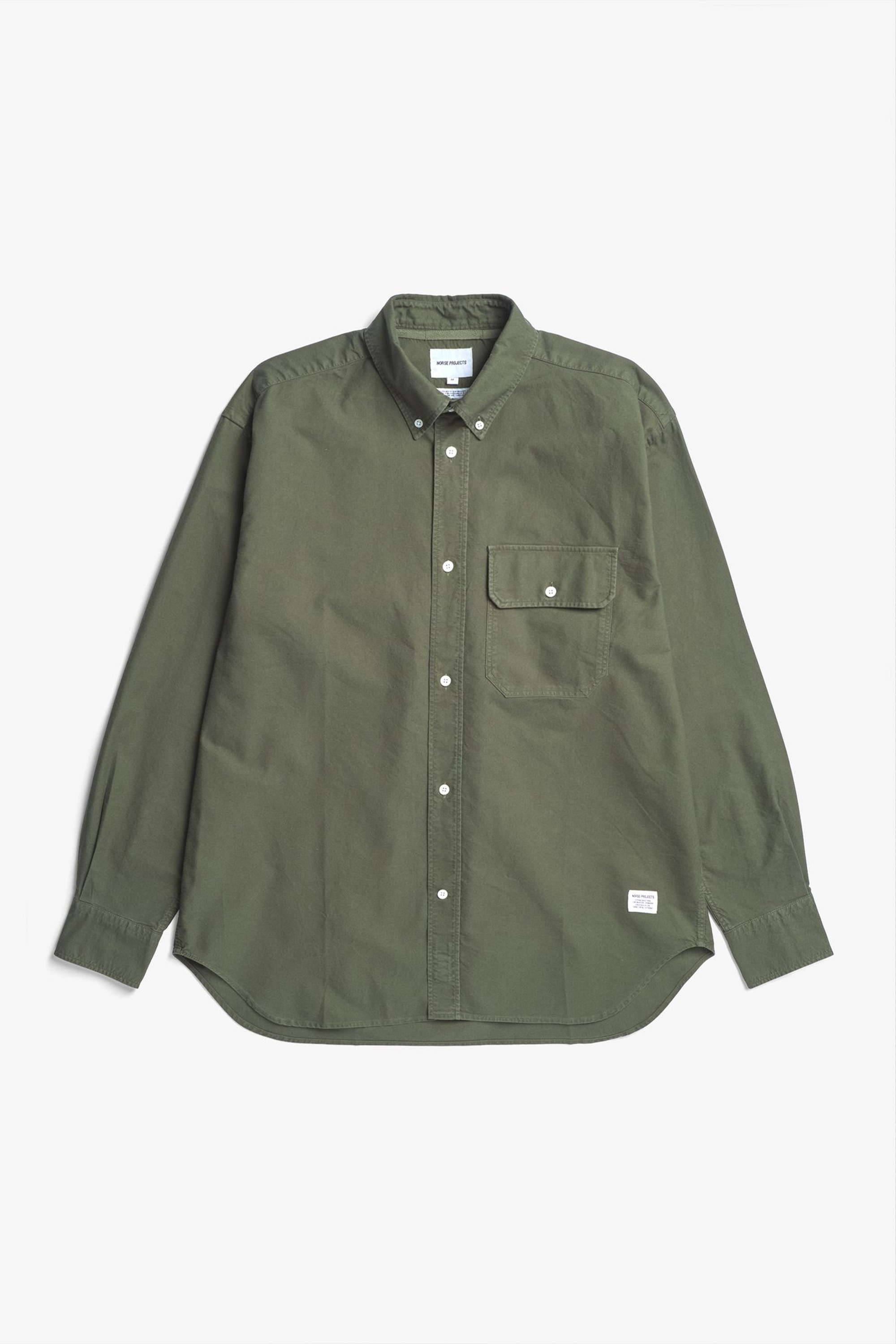 Ole Oversized GMD Oxford Shirt Olive Night_4