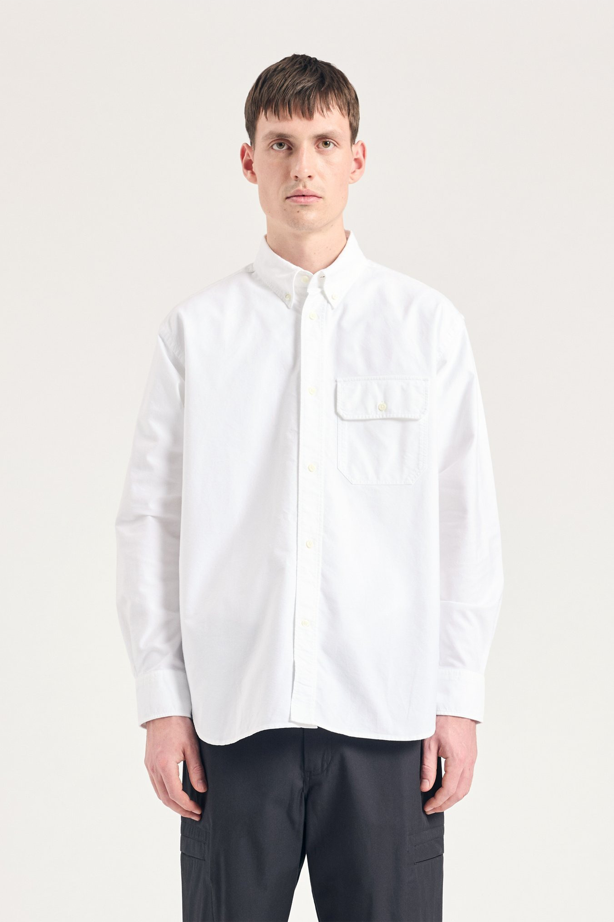 Ole Oversized GMD Oxford Shirt White_1