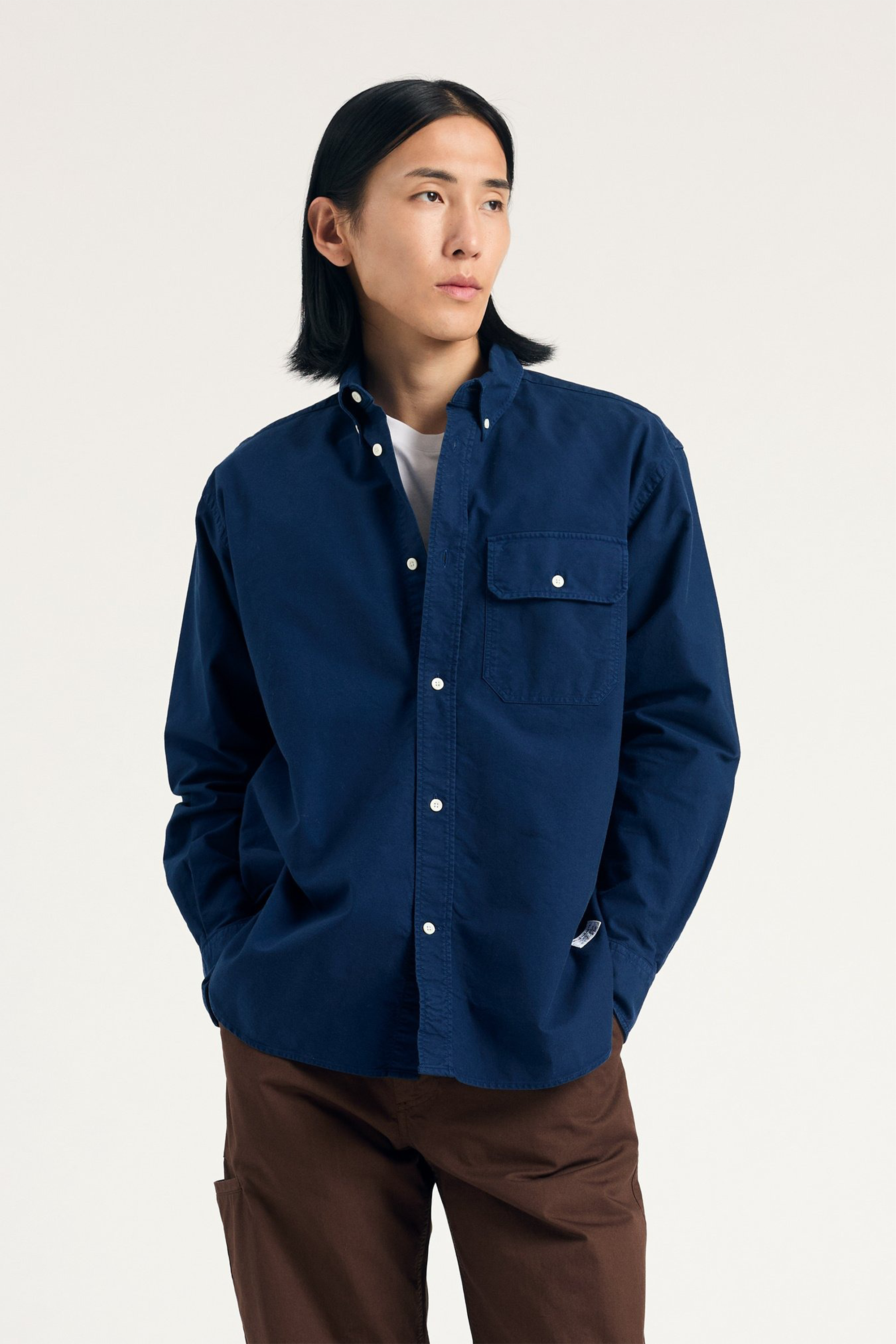 Ole Oversized GMD Oxford Shirt Workwear Blue