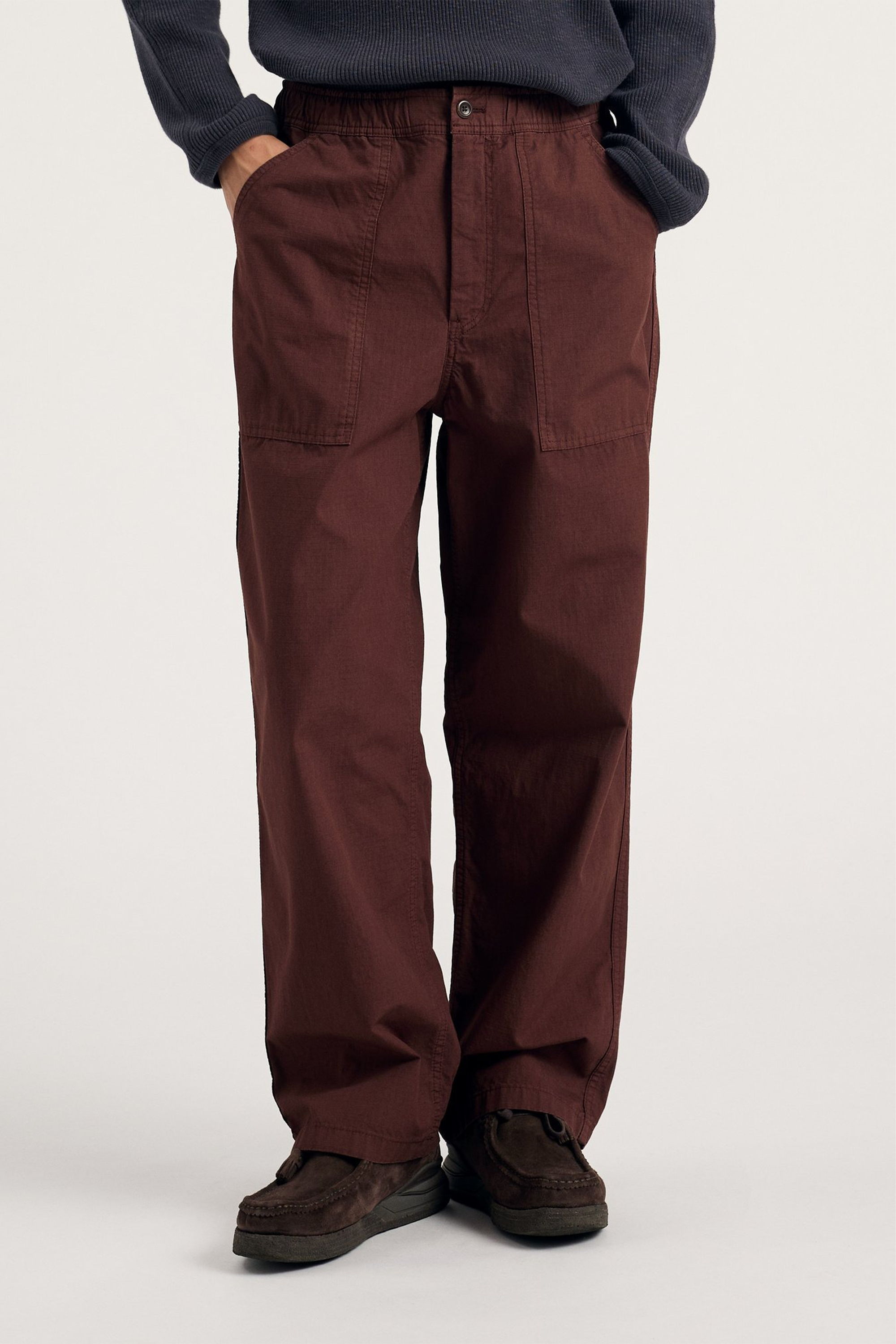 Ragnar Relaxed Cotton Ripstop Pant Mahogany