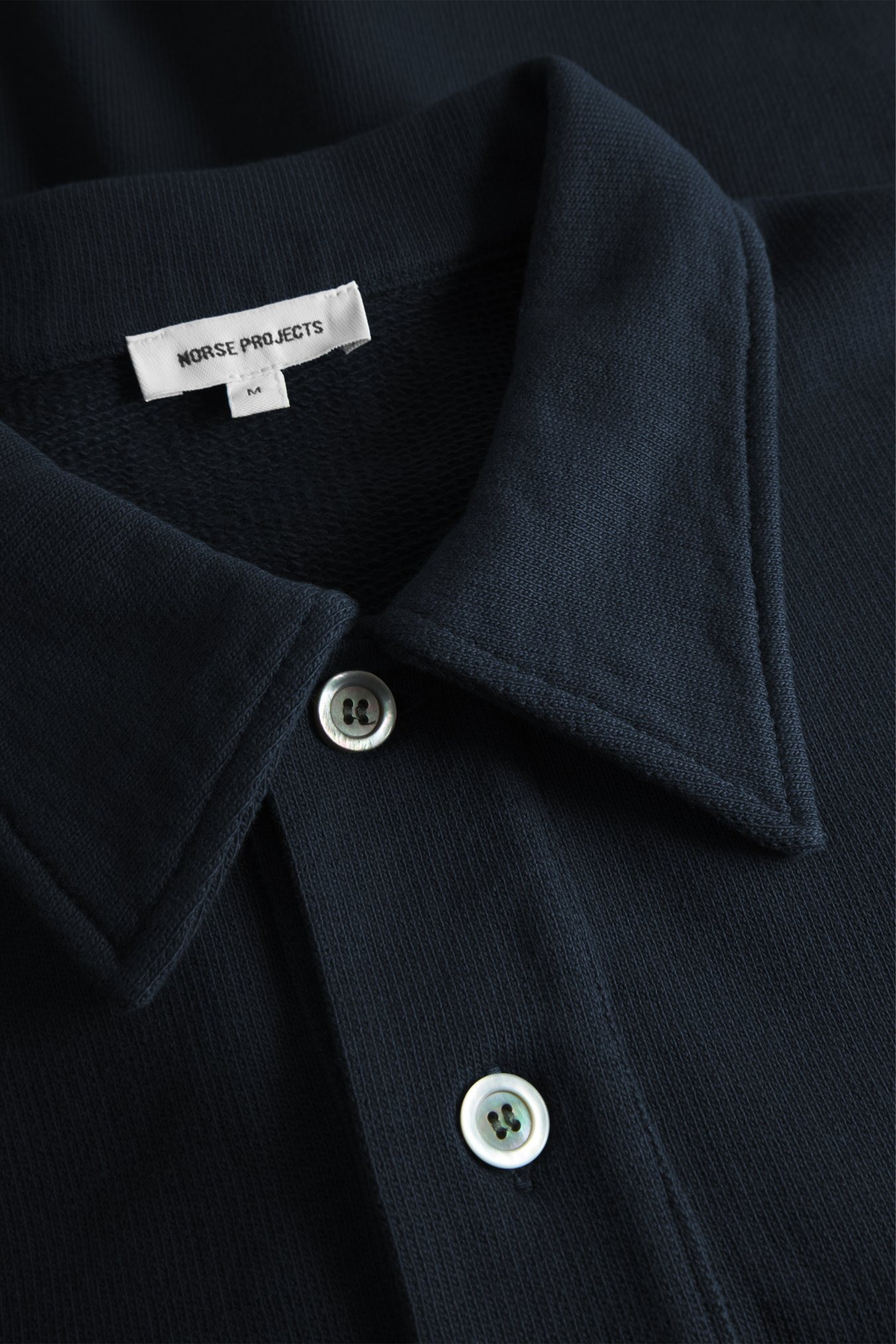 Fraser Relaxed Organic Loopback LS Polo Dark Navy_4