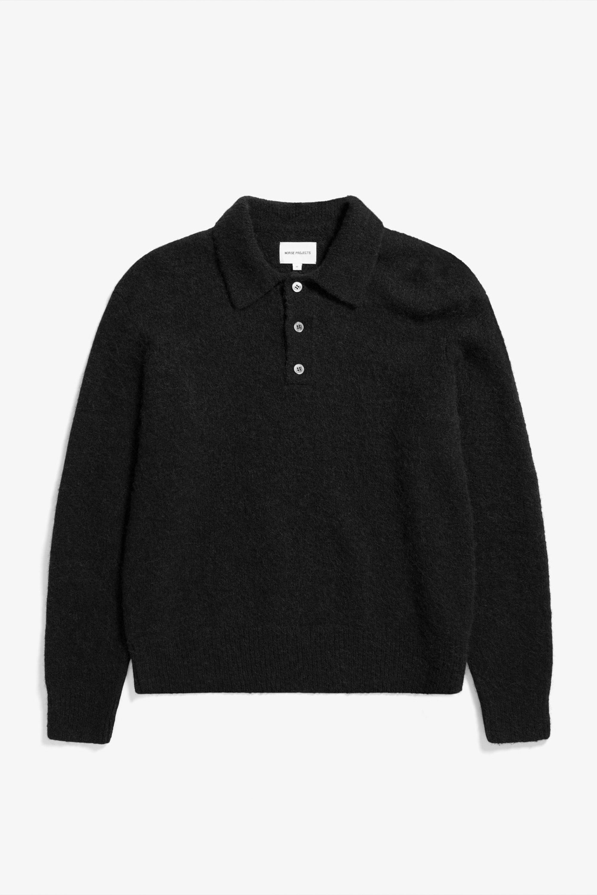Rasmus Relaxed Brushed Polo Black_4