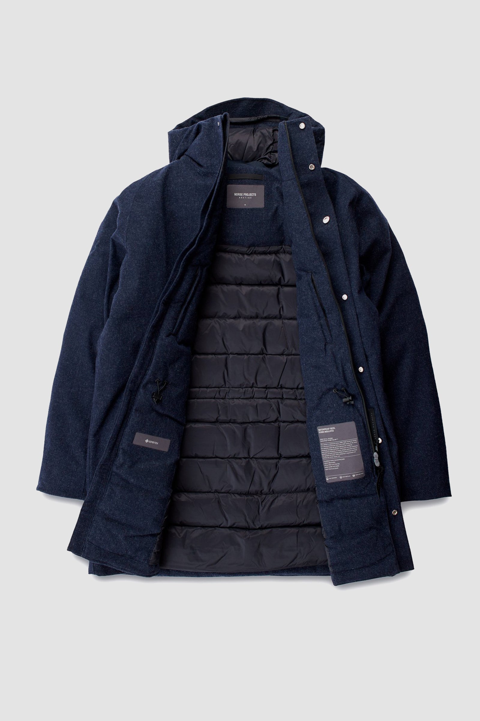 Rokkvi 6.0 Gore-Tex Wool Down Jacket Dark Navy