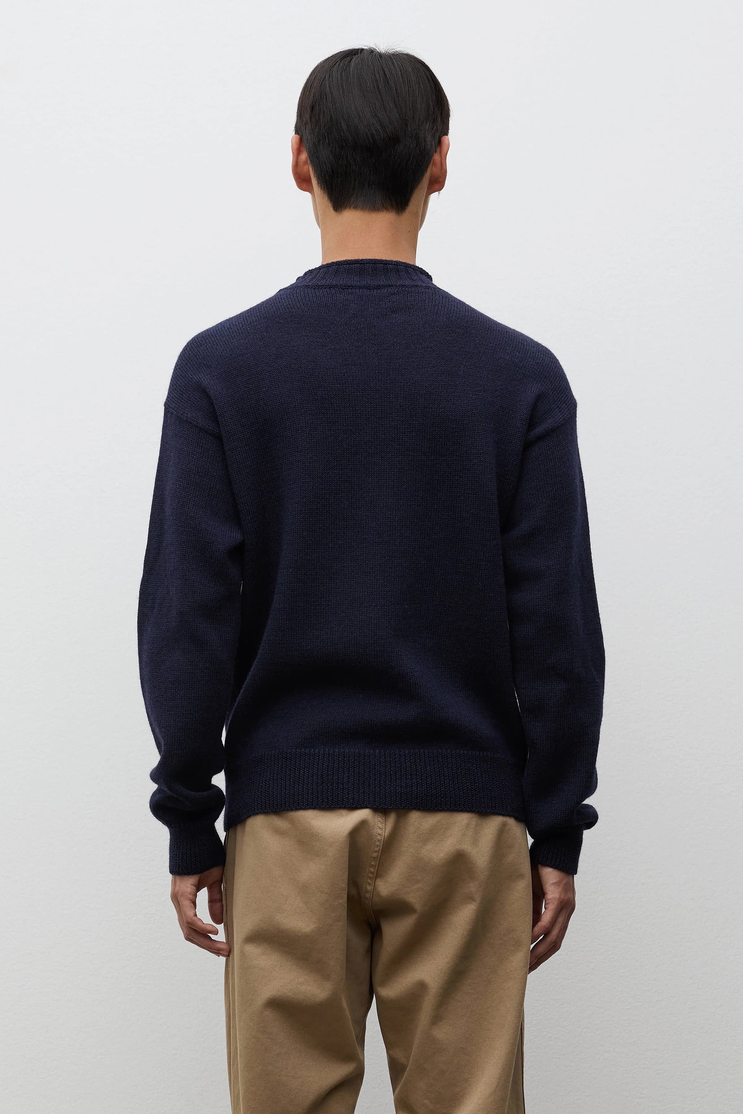 Sagvatnet Wool Roll Neck Sweater Dark Navy_2