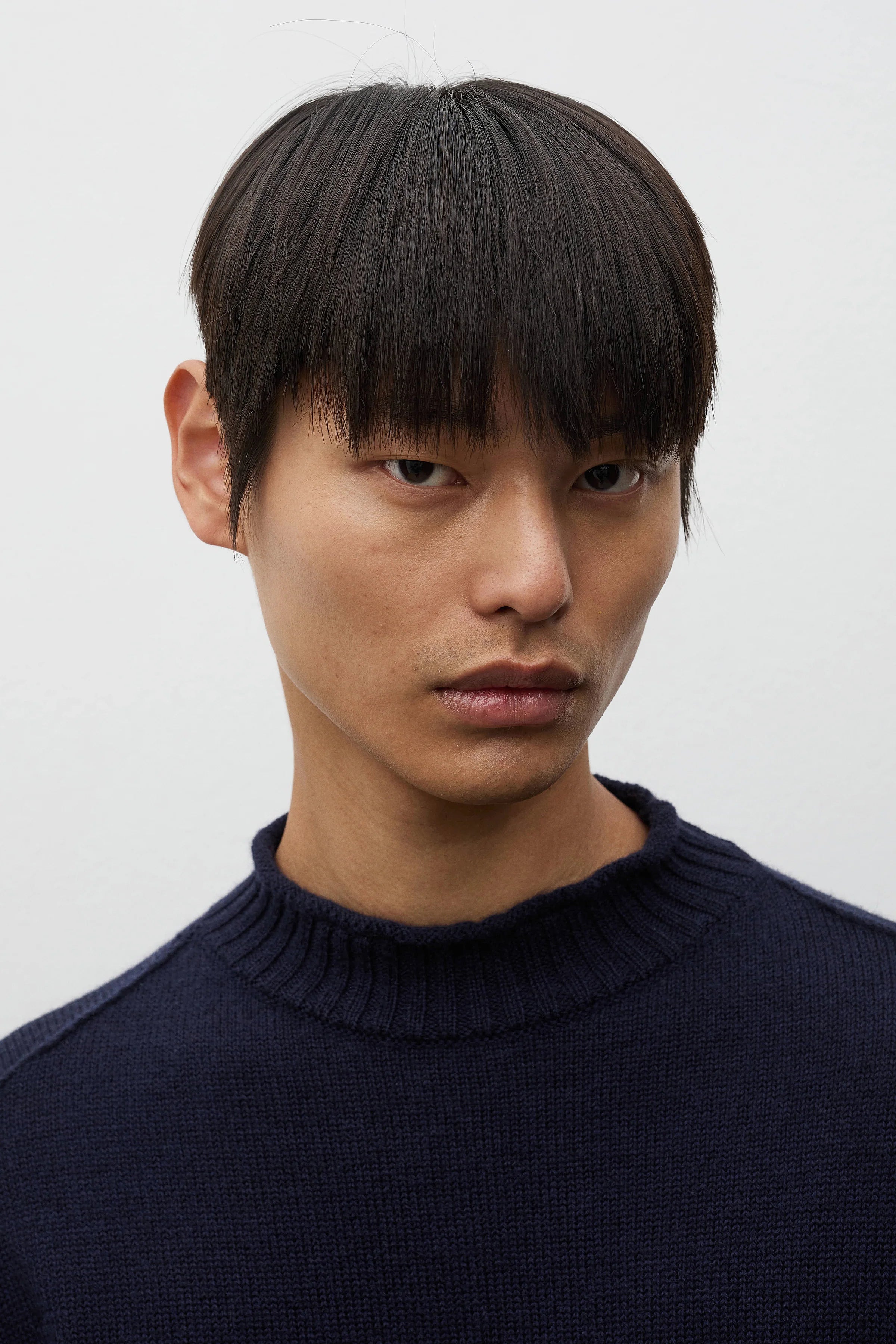 Sagvatnet Wool Roll Neck Sweater Dark Navy_3