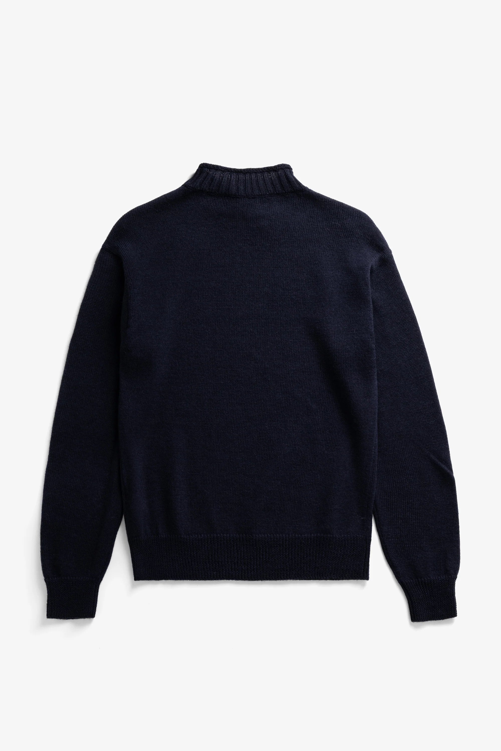 Sagvatnet Wool Roll Neck Sweater Dark Navy_5