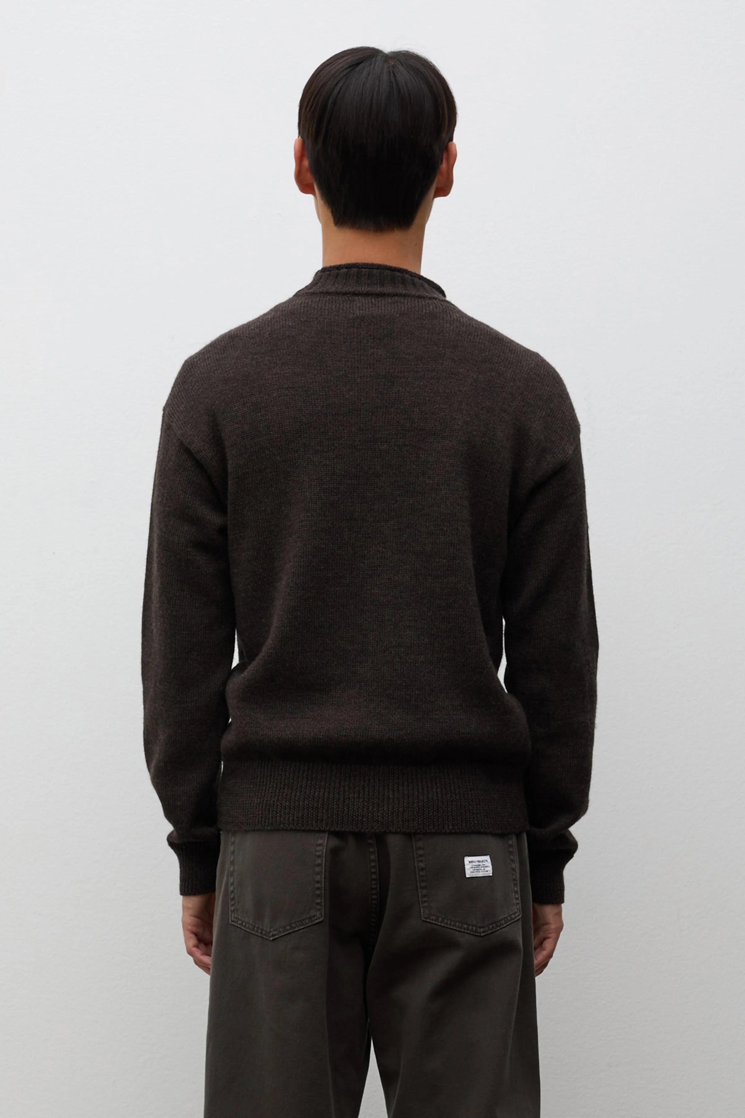 Sagvatnet Wool Roll Neck Sweater Delicioso Brown_3