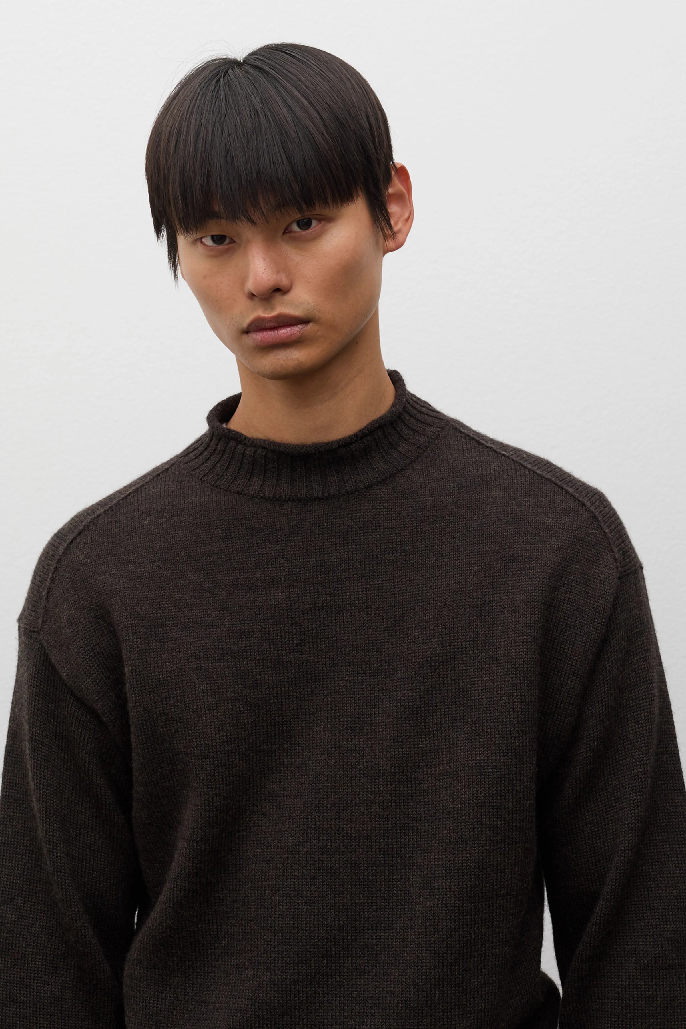 Sagvatnet Wool Roll Neck Sweater Delicioso Brown_4