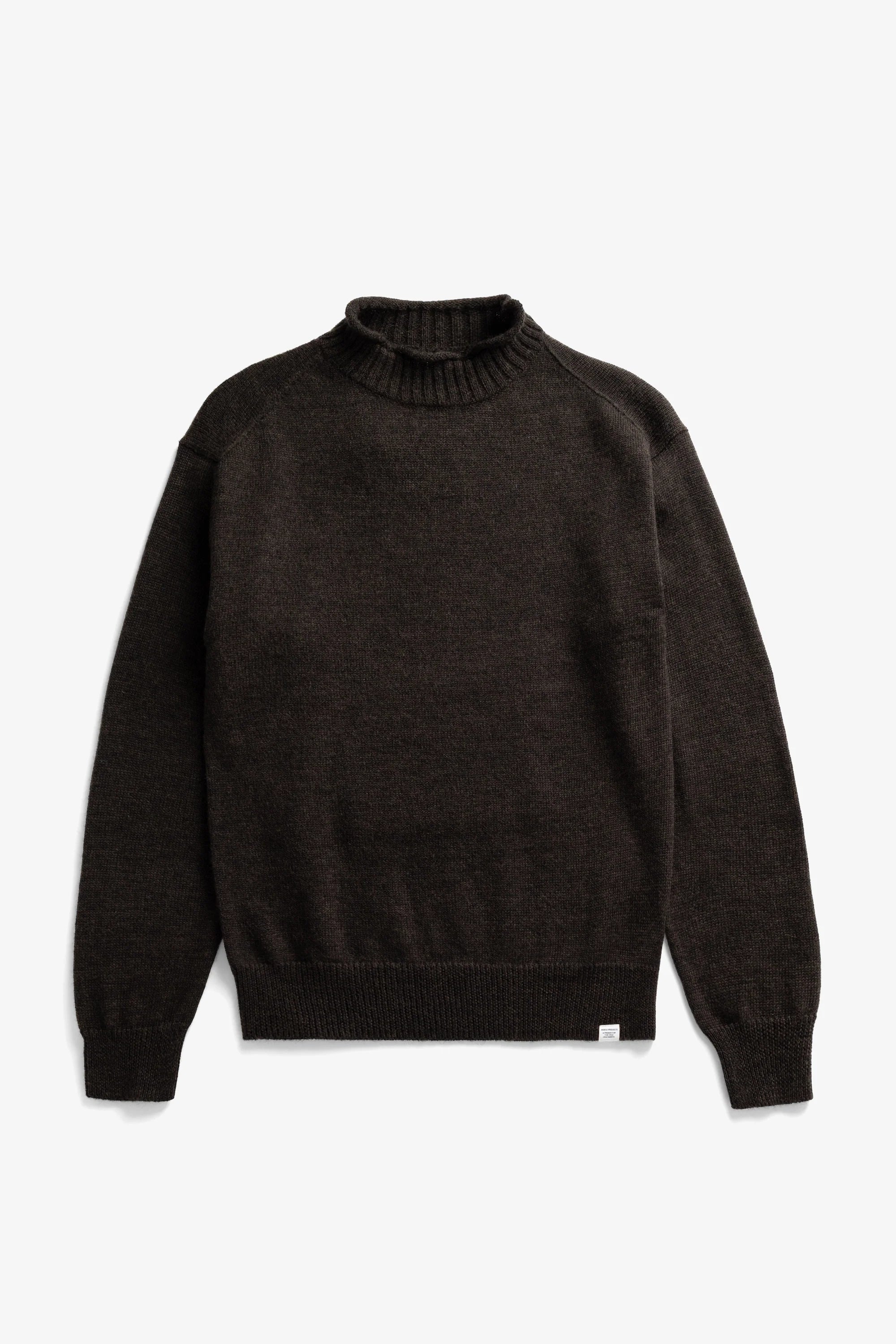 Sagvatnet Wool Roll Neck Sweater Delicioso Brown_6