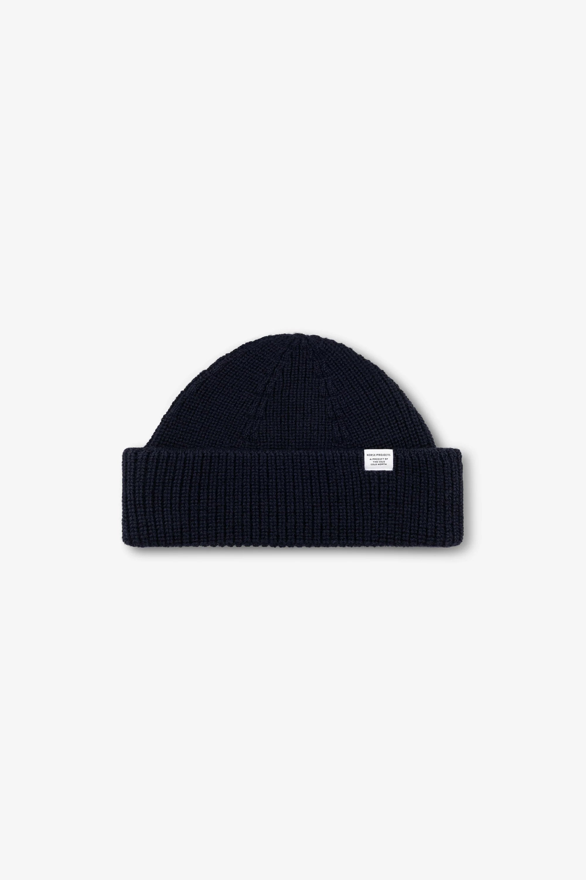 Shallow Cotton Wool Rib Beanie Dark Navy_2