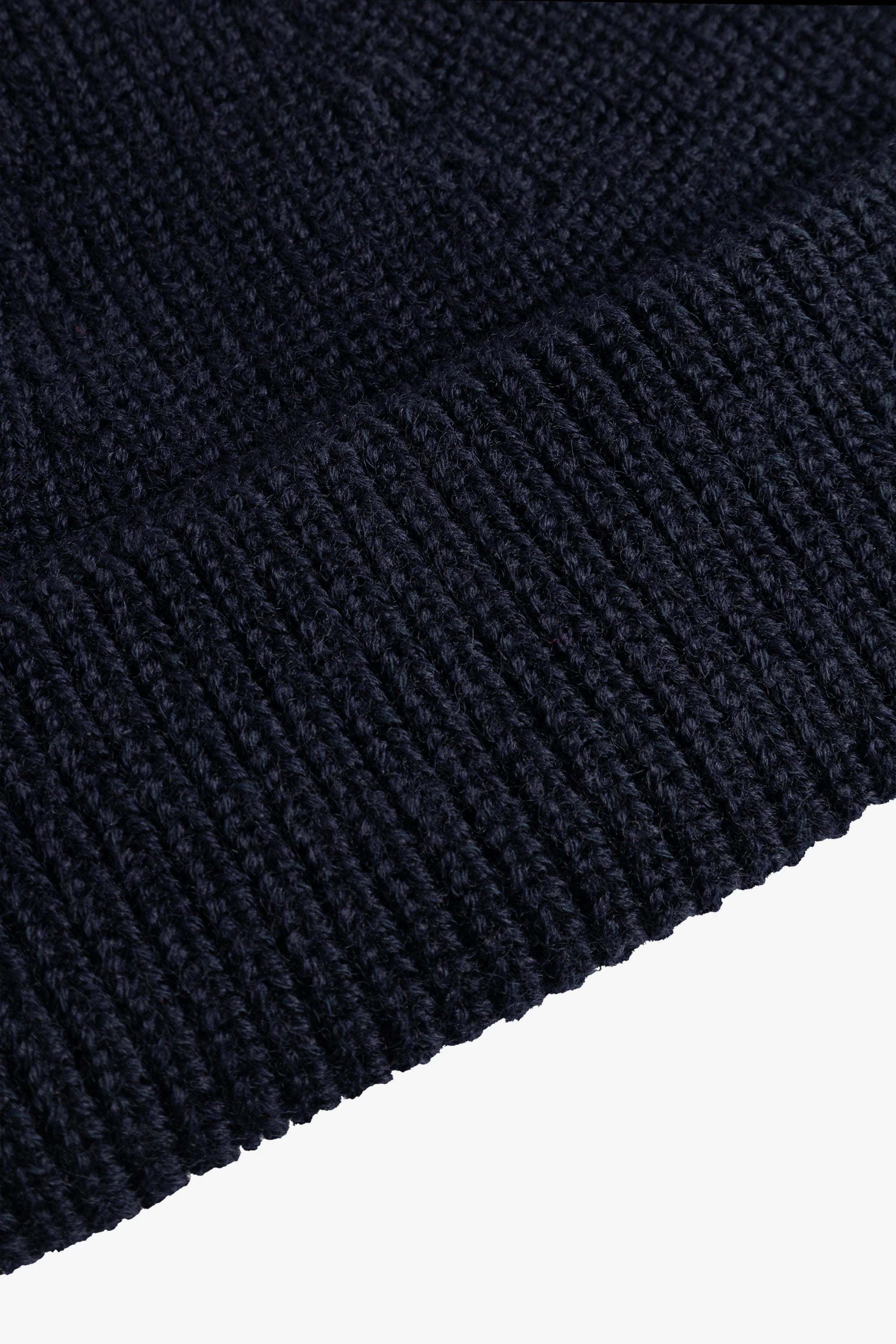 Shallow Cotton Wool Rib Beanie Dark Navy_5