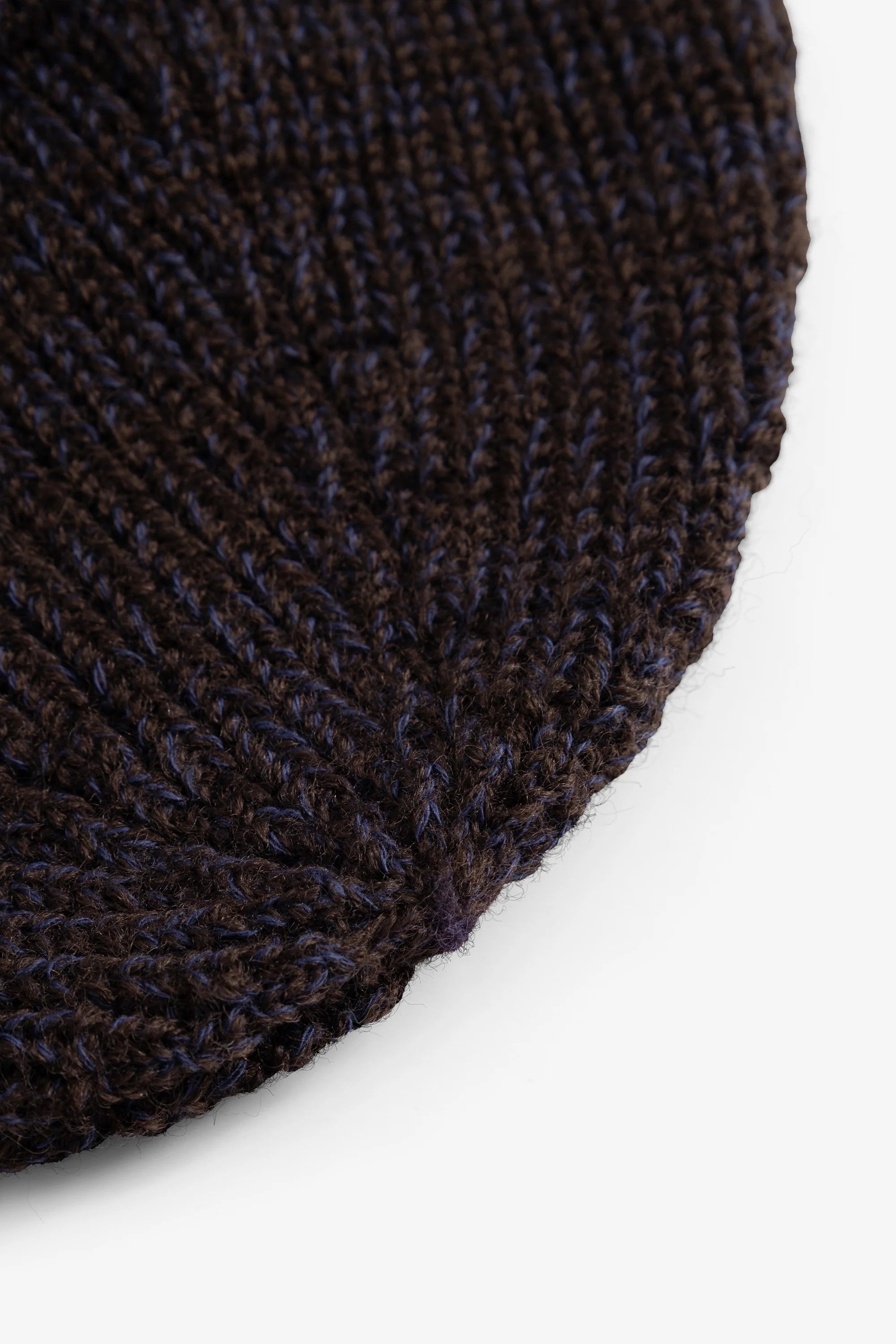 Shallow Cotton Wool Rib Beanie Darkest Purple_3