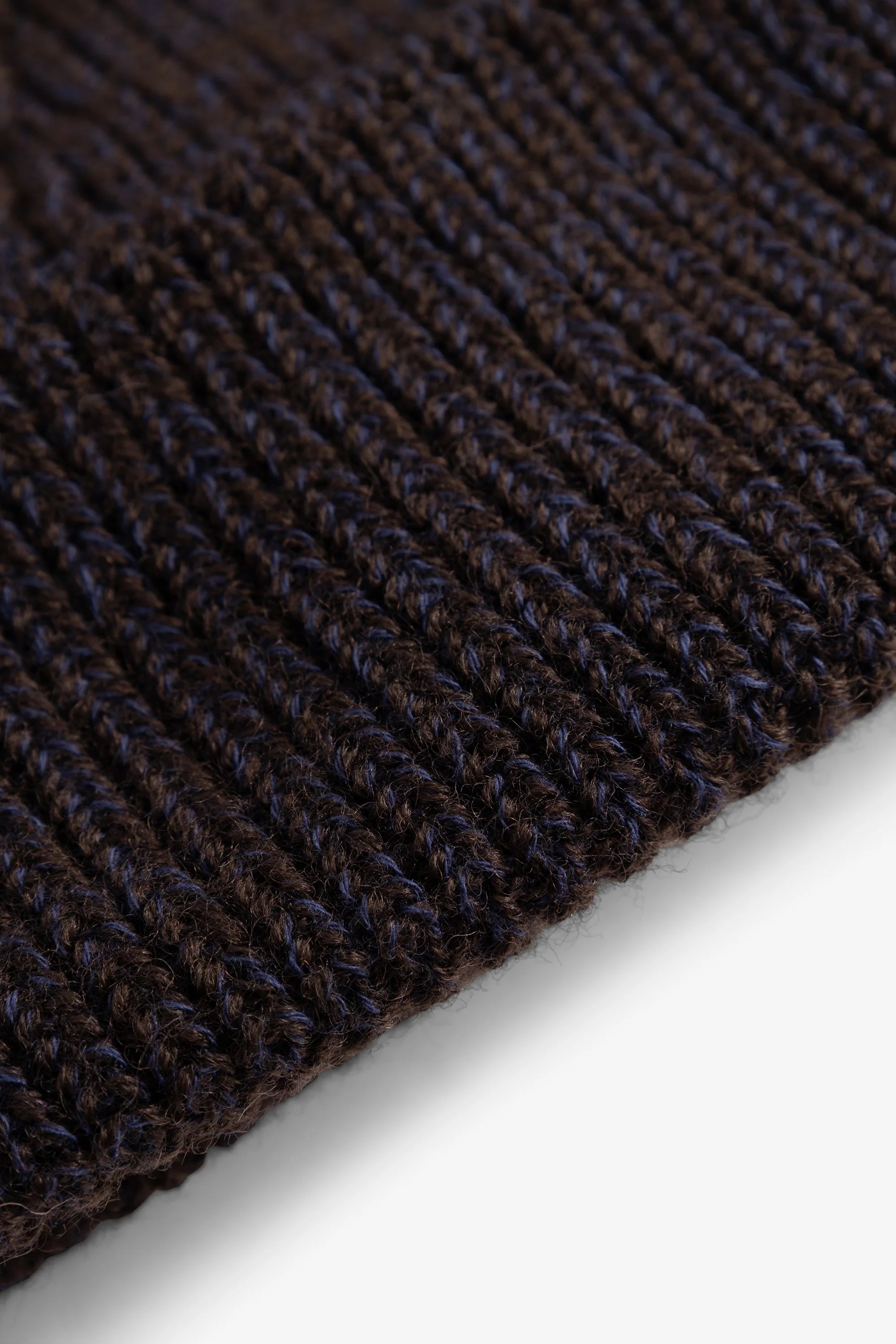 Shallow Cotton Wool Rib Beanie Darkest Purple_4