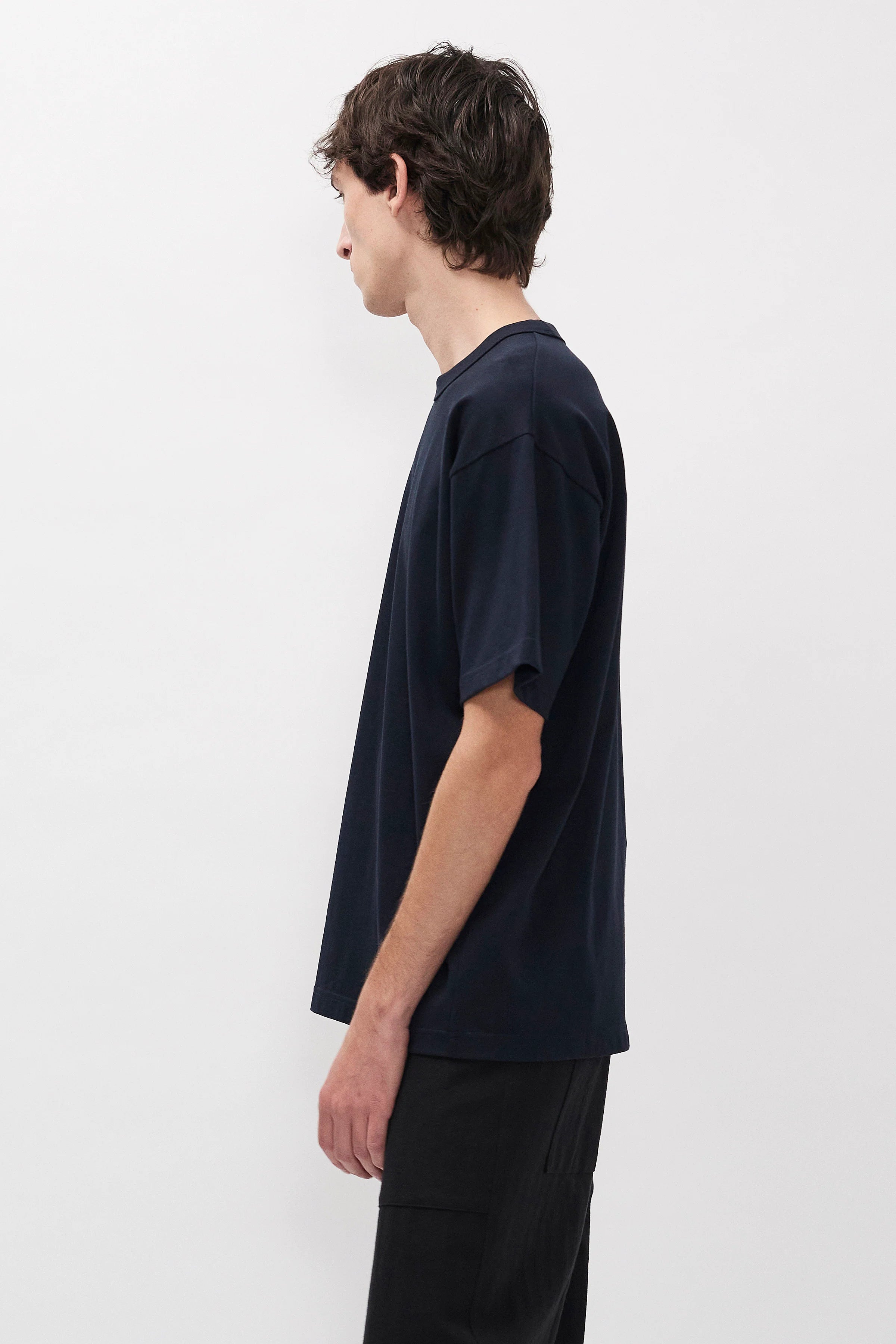 Snekkersten Organic Arch Print T-Shirt Dark Navy_2