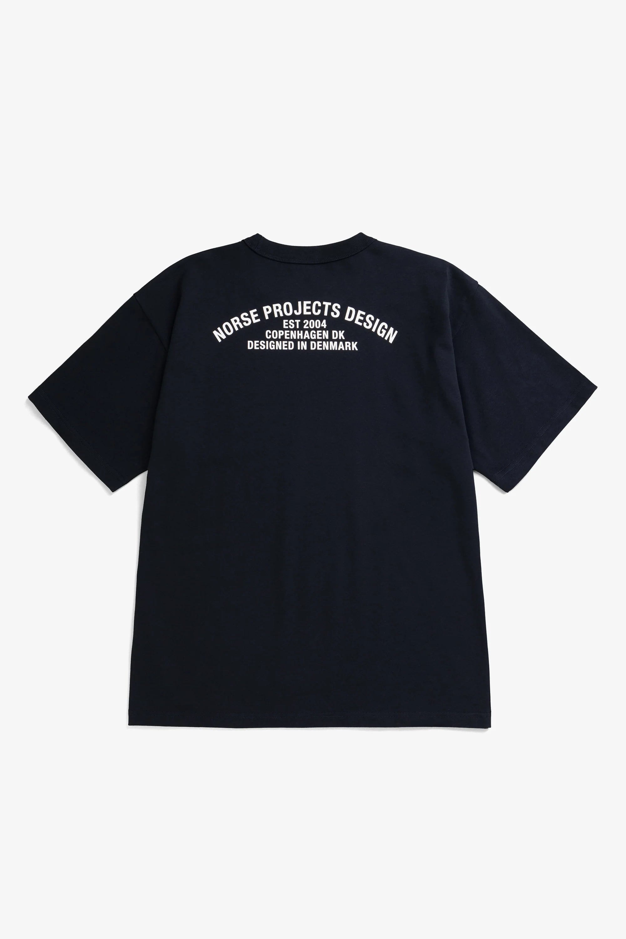 Snekkersten Organic Arch Print T-Shirt Dark Navy_6