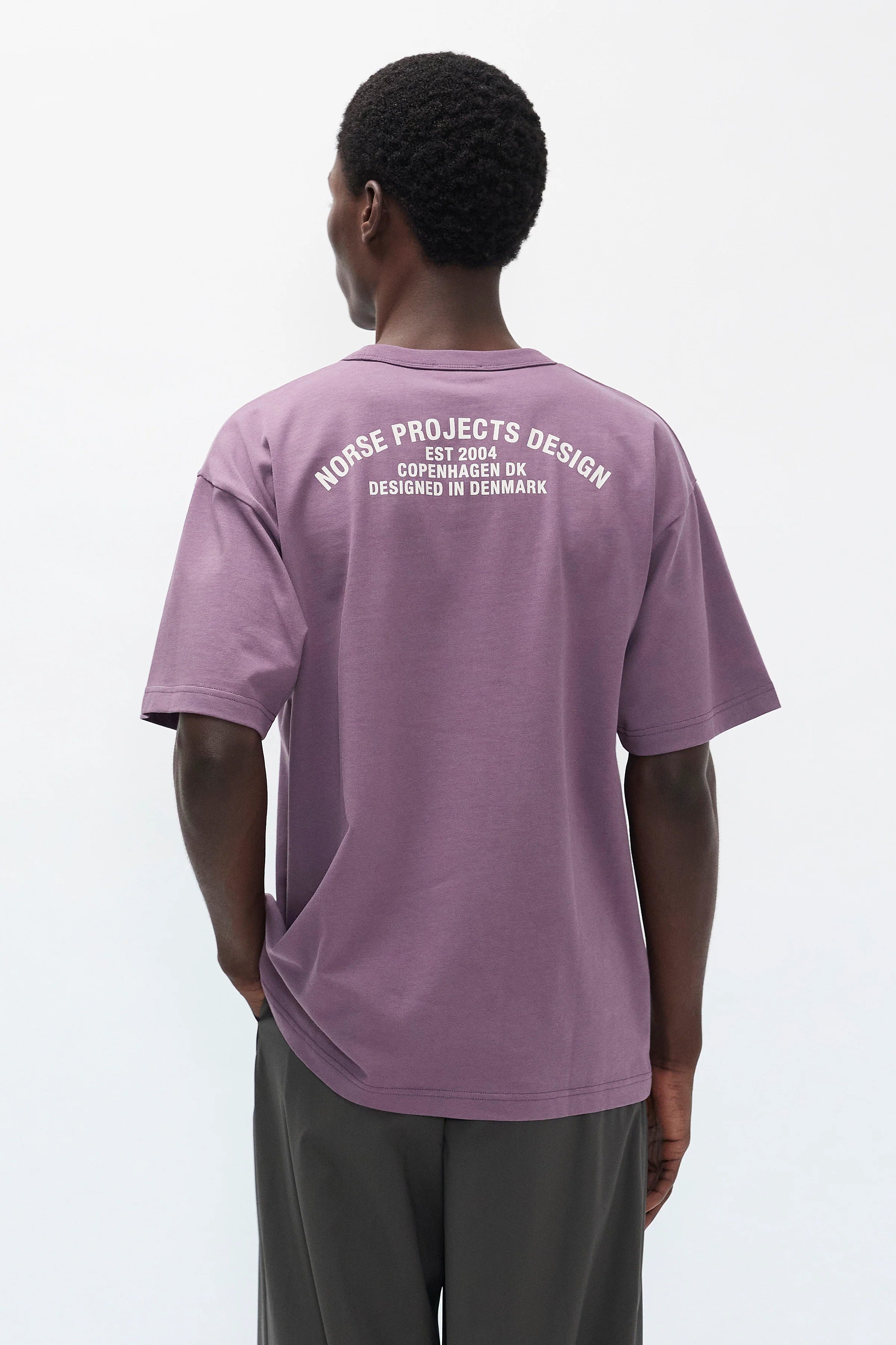 Snekkersten Organic Arch Print T-Shirt Vintage Violet_3