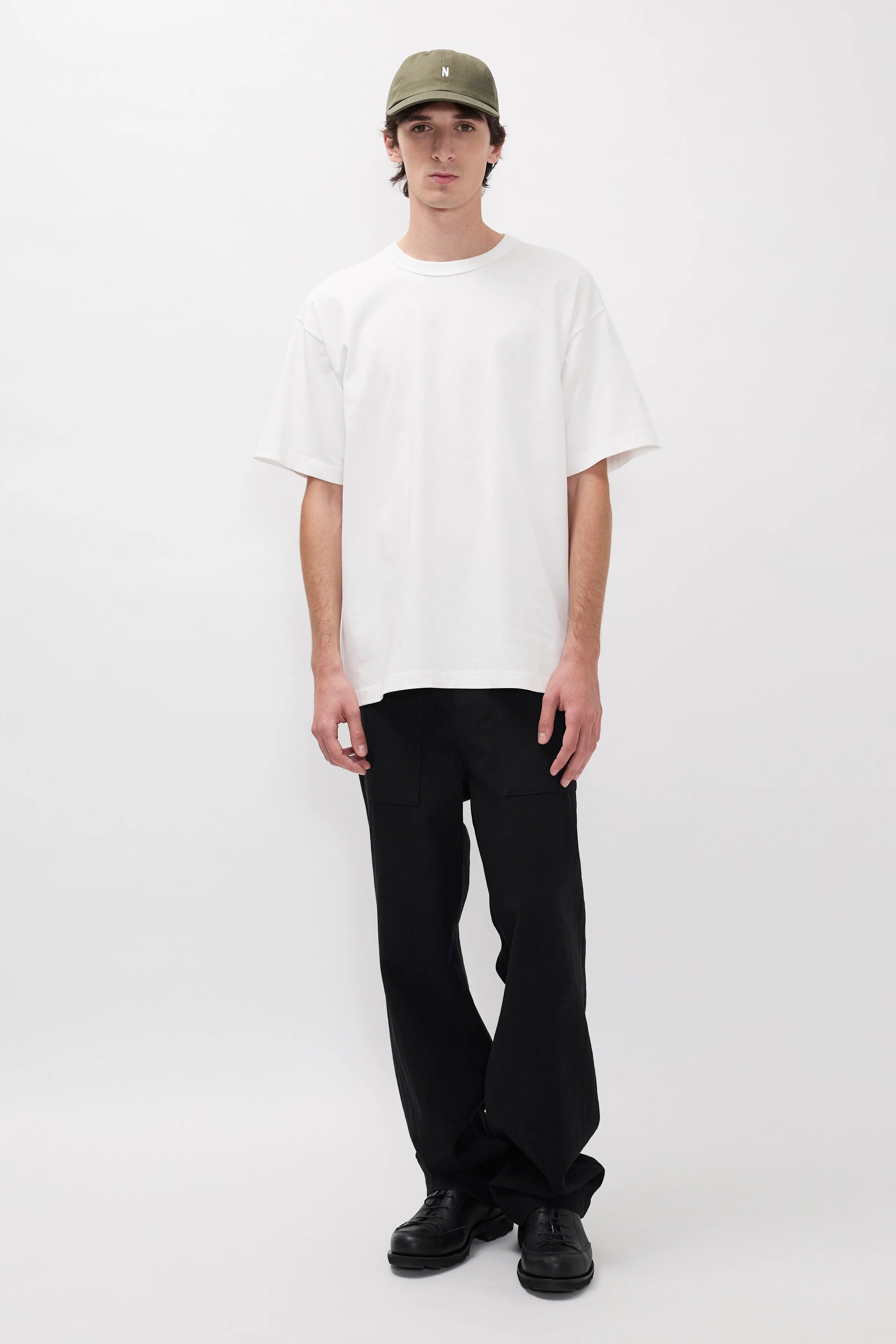 Snekkersten Organic Arch Print T-Shirt White