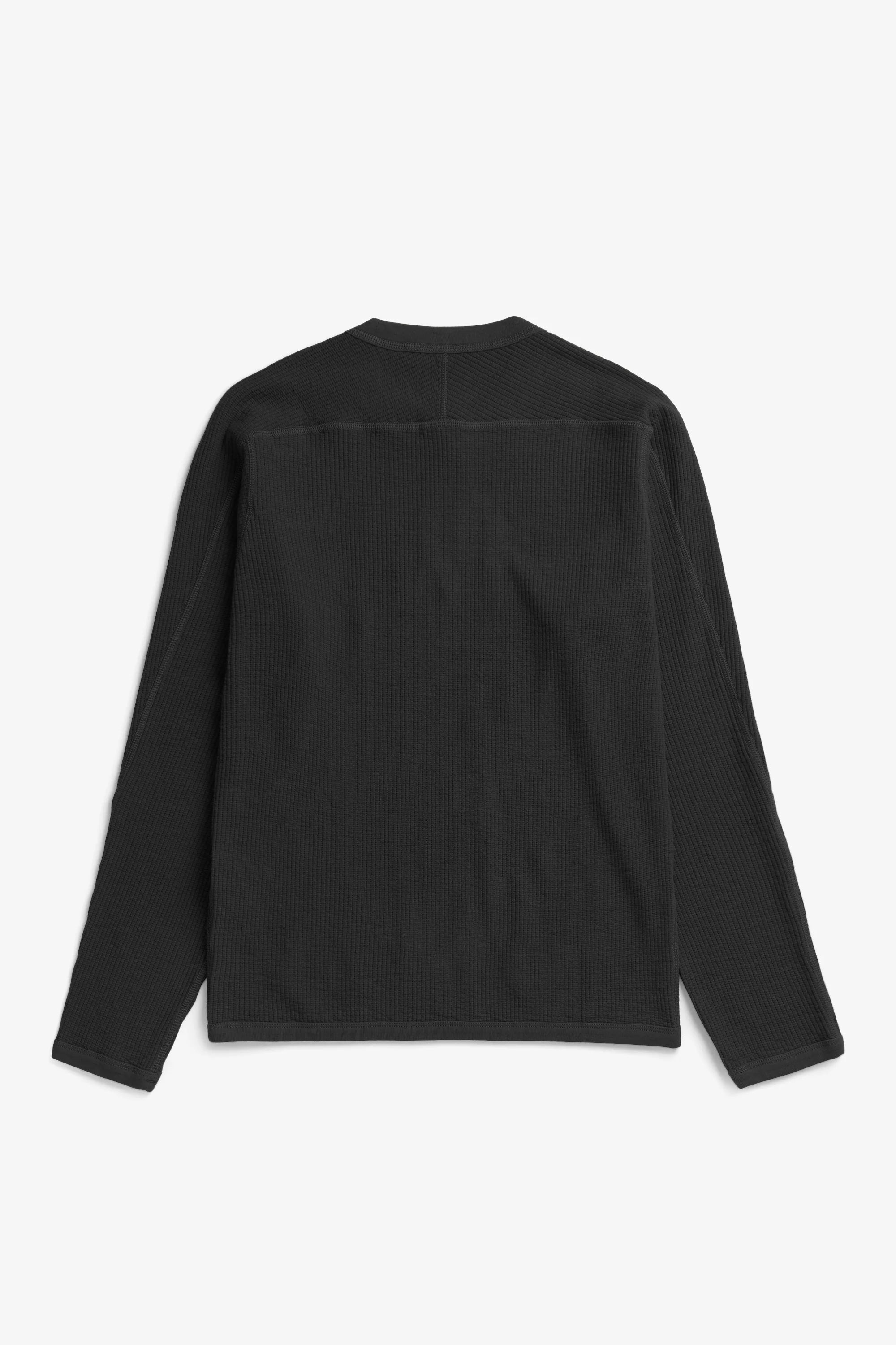 Stevns Cotton Hemp Military Rib LS T-Shirt Black_4