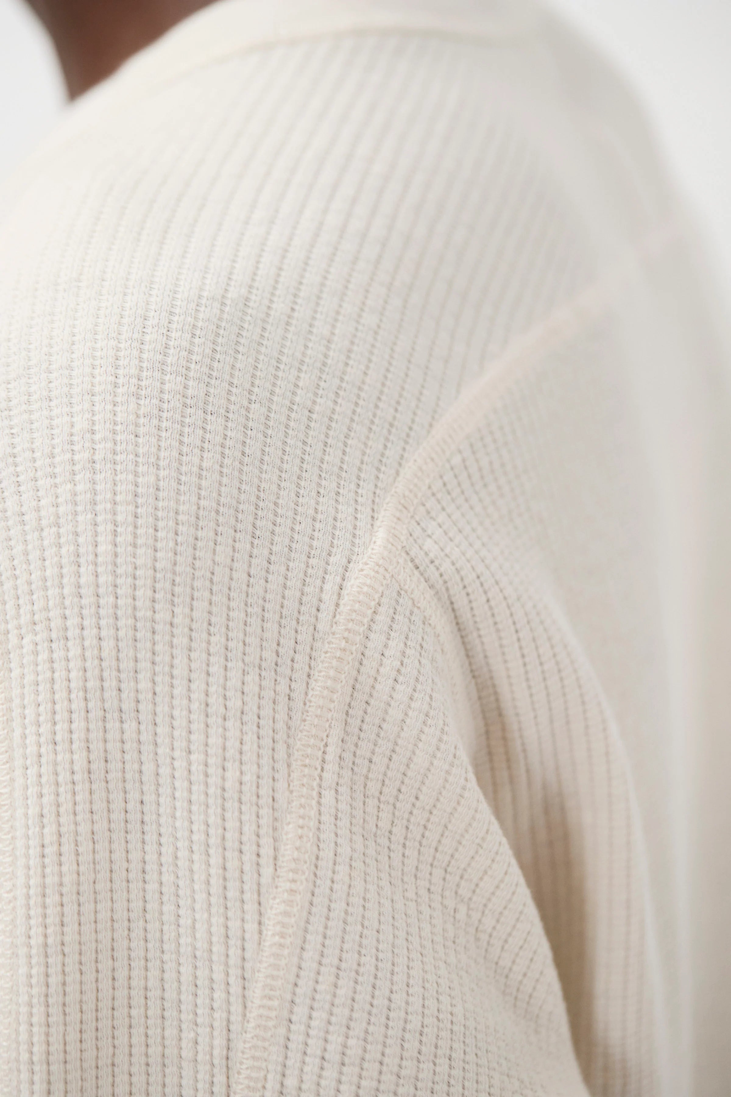 Stevns Cotton Hemp Military Rib LS T-Shirt Ecru_6