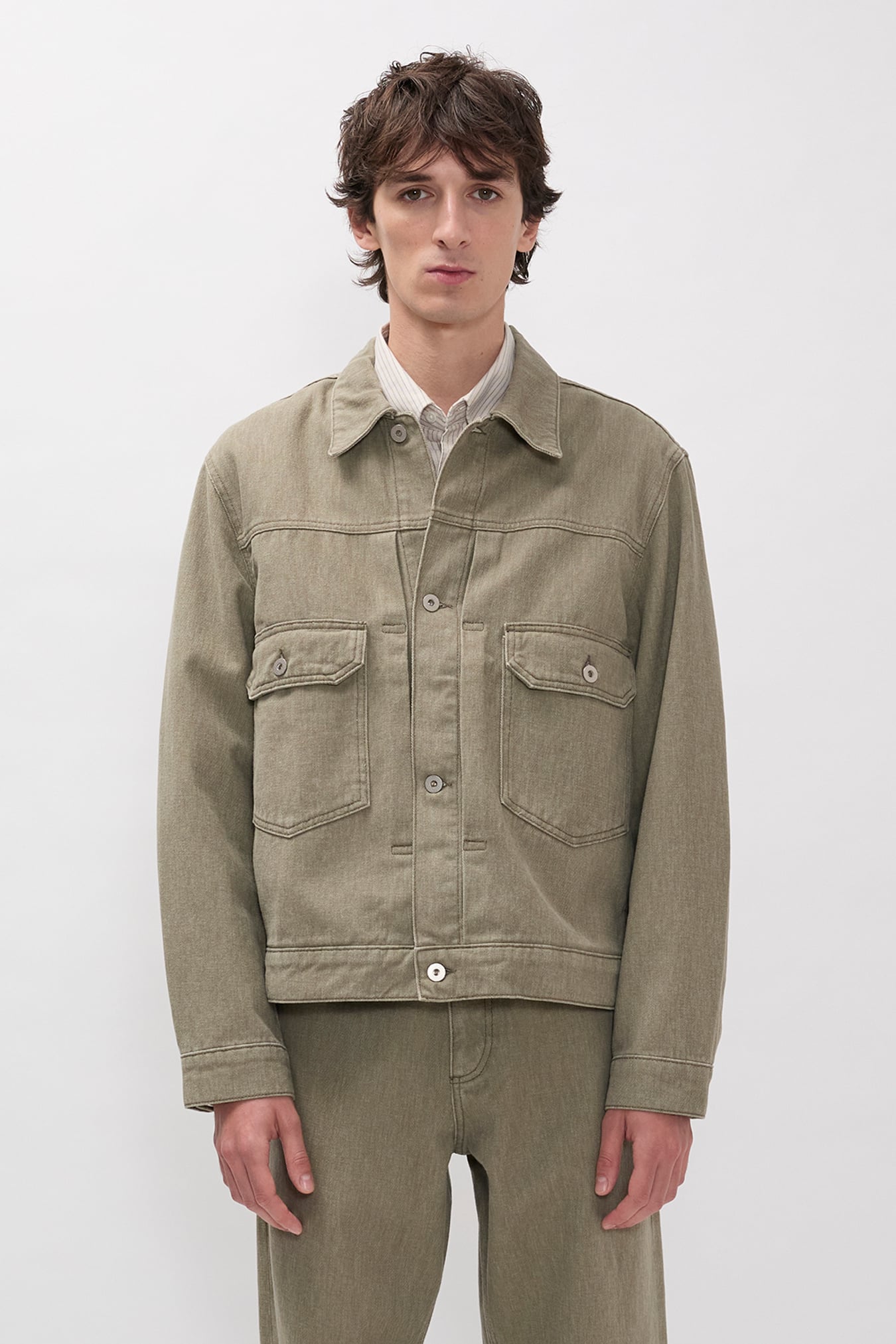Storadal Resist Dyed Twill Type II Jacket Vetiver