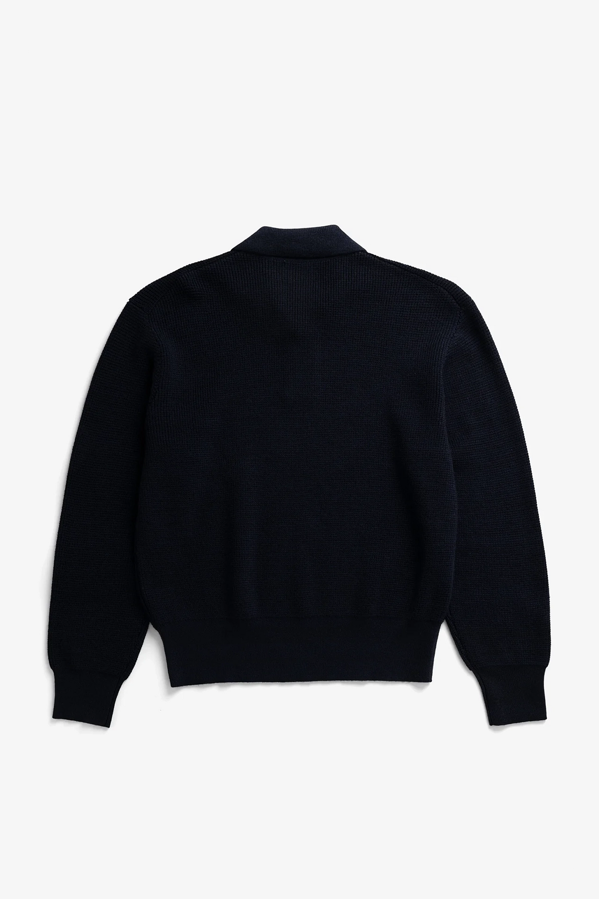 Swanfolk Tech Merino Waffle Polo Dark Navy_2