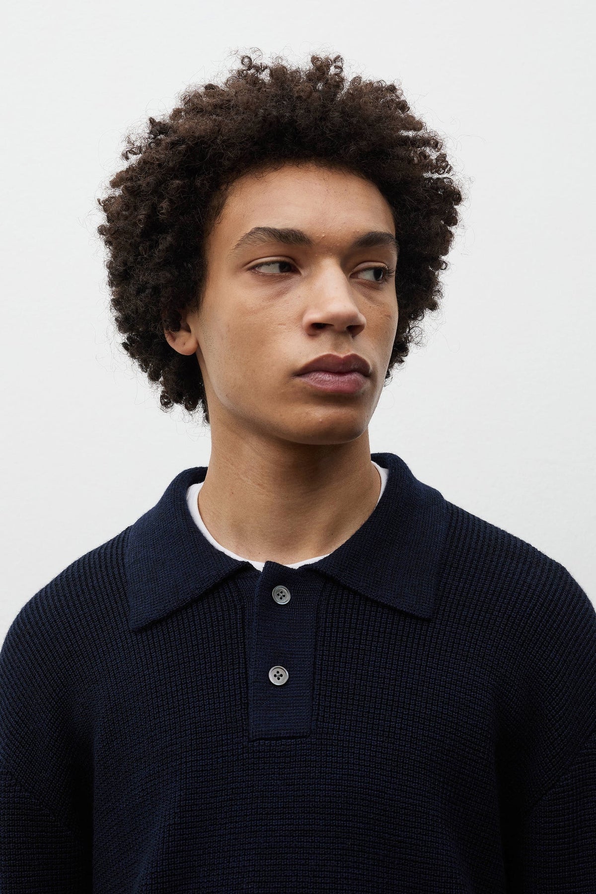 Swanfolk Tech Merino Waffle Polo Dark Navy_6