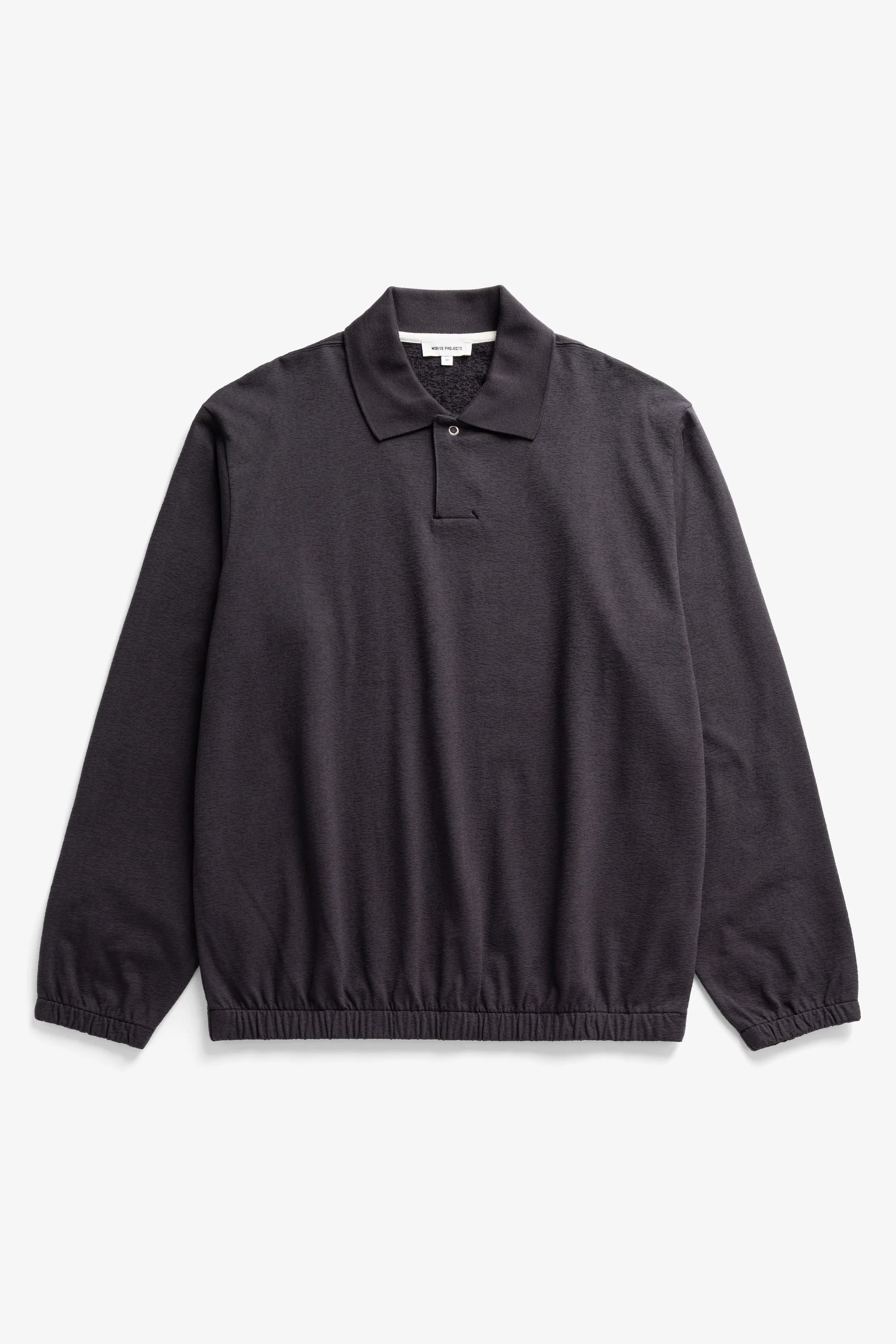 Sylane Relaxed Light Pile Jersey Polo Darkest Purple_5