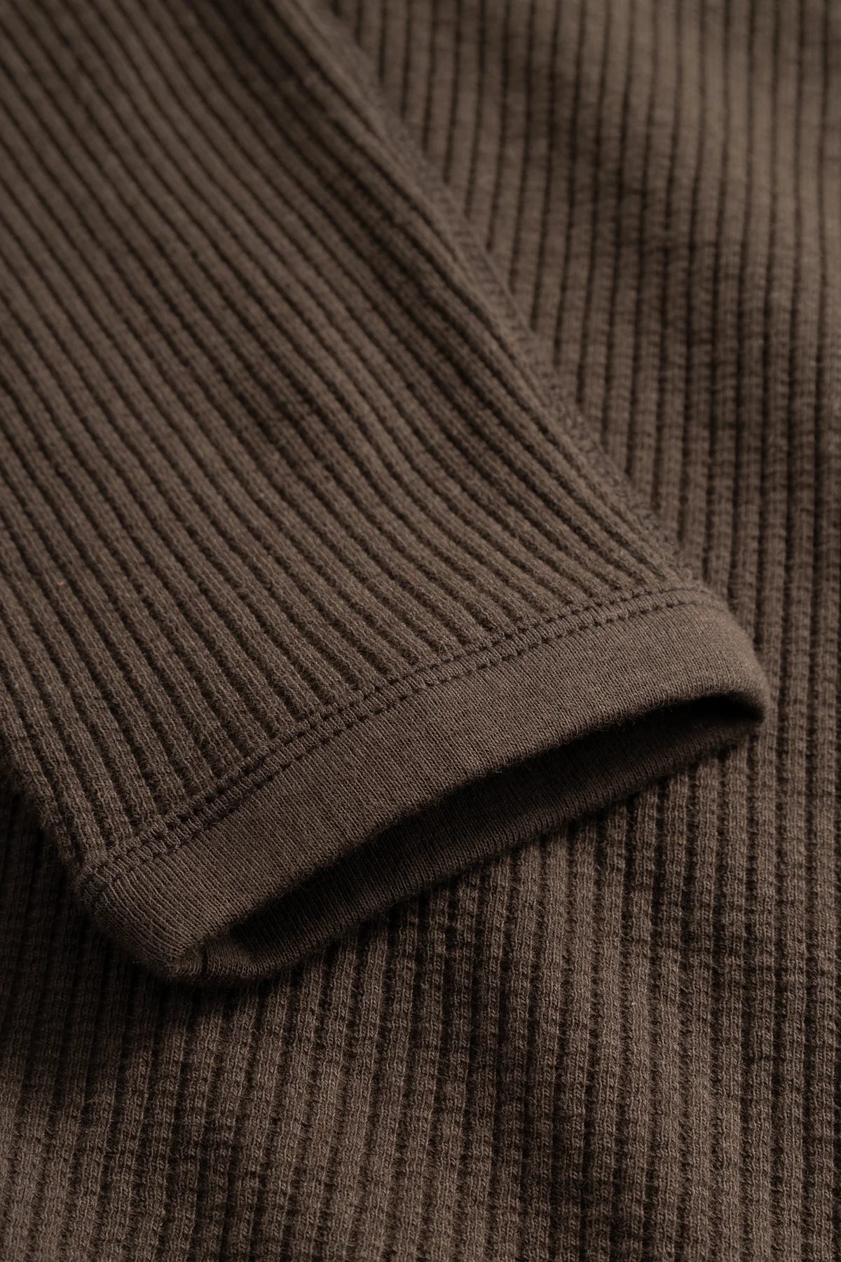 Teno Cotton Hemp Military Rib Zip Cardigan Delicioso Brown_5