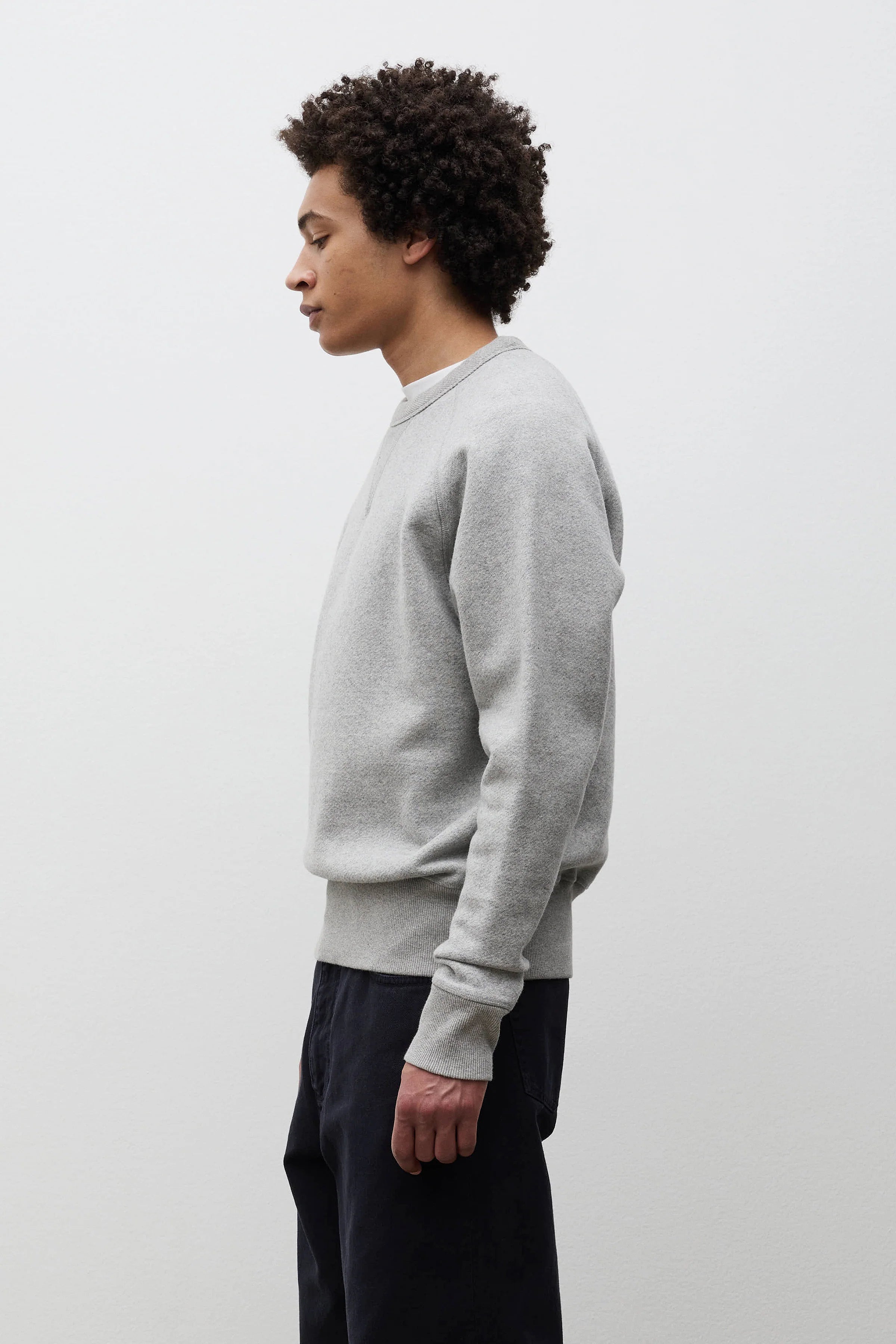 Thorsmark Relaxed Cotton Wool Sweatshirt Grey Melange_2