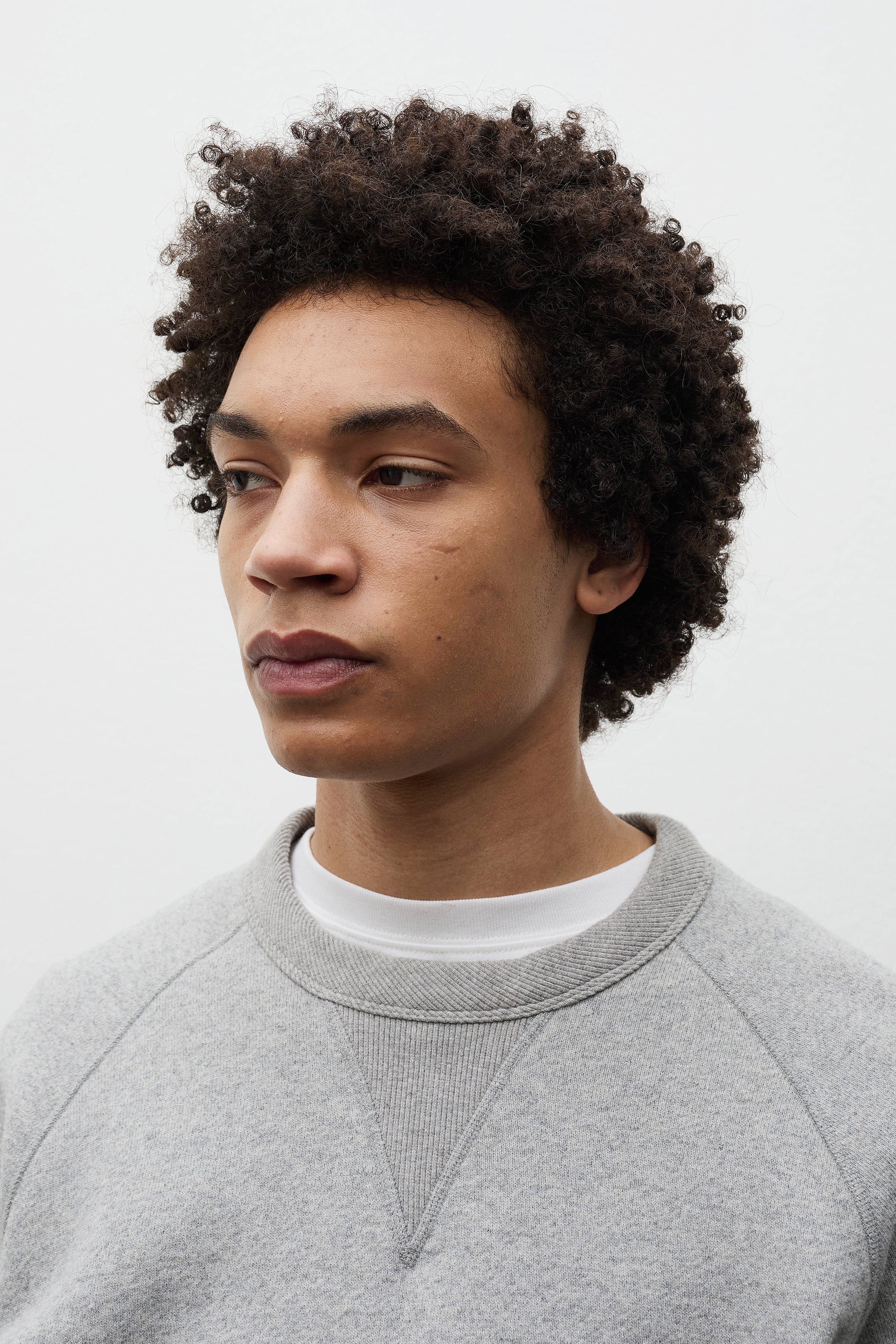 Thorsmark Relaxed Cotton Wool Sweatshirt Grey Melange_4