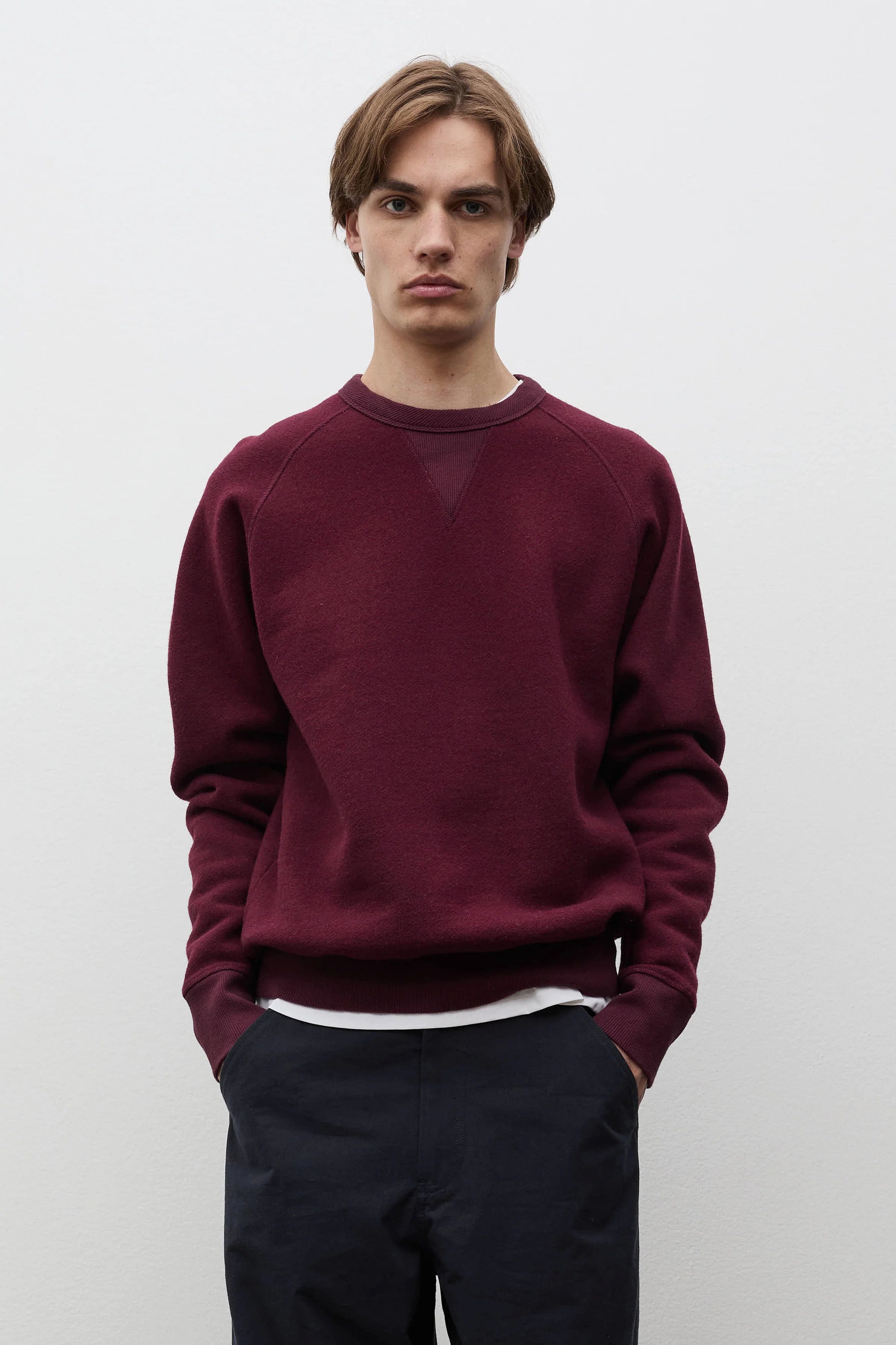 Thorsmark Relaxed Cotton Wool Sweatshirt Mahogany