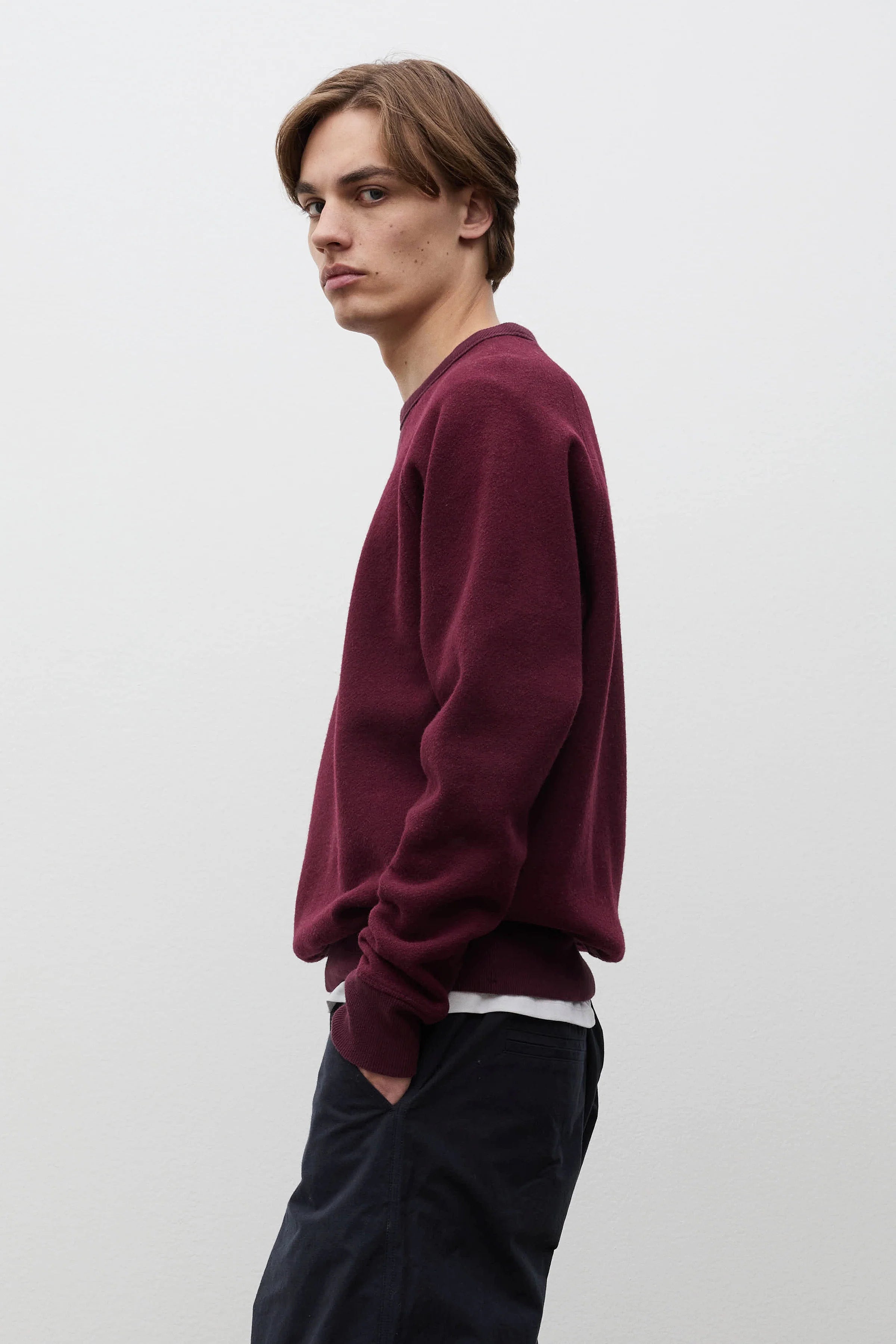 Thorsmark Relaxed Cotton Wool Sweatshirt Mahogany_2